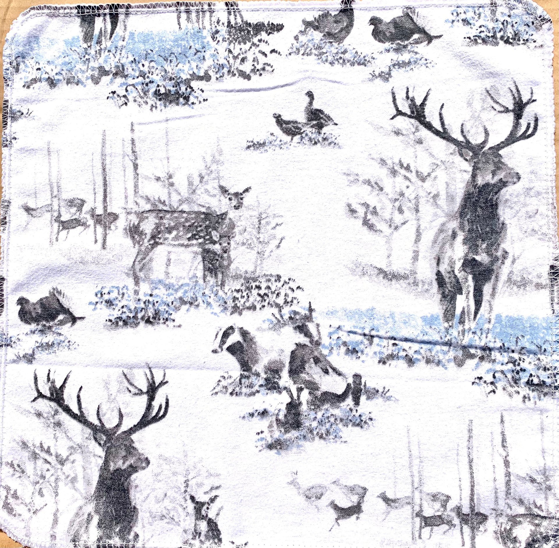 Snow Forest Trio Paperless Towels || Unpaper Towels || Zero Waste Kitchen Gifts 12x12 Sheets