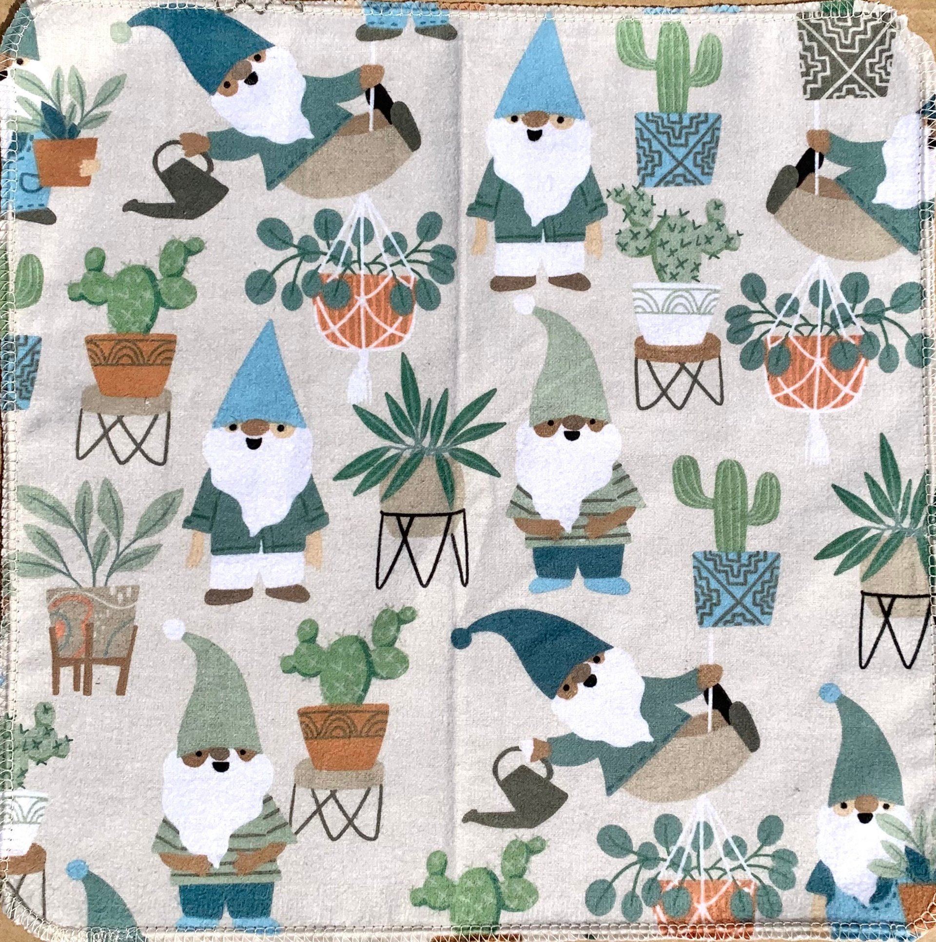 Gnomes & Plants Paperless Towels || Unpaper Towels || Eco Sustainable Zero Waste Kitchen 12x12 Sheets