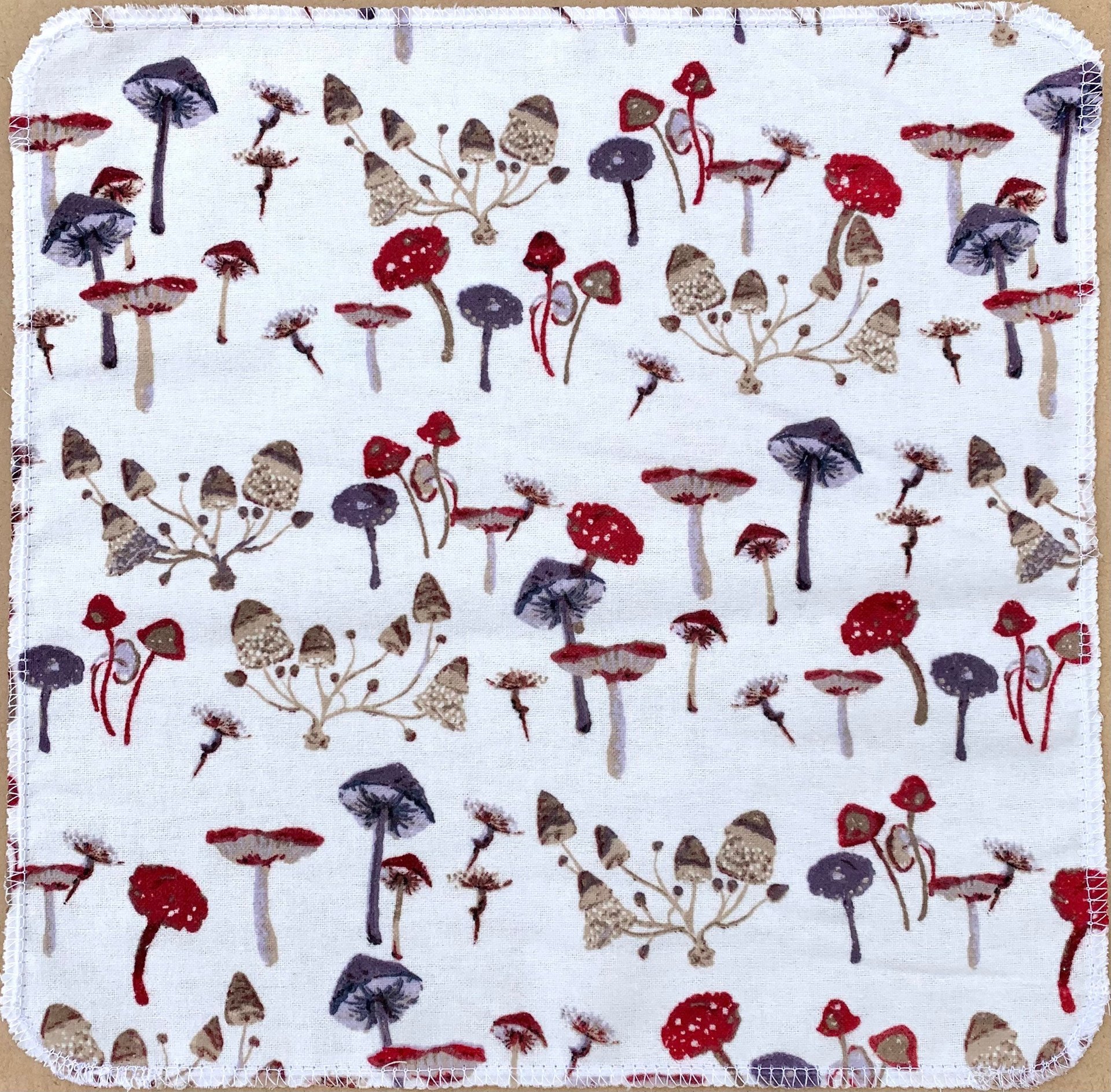 Forest Mushrooms Paperless Towels || Unpaper Towels || Eco Sustainable Zero Waste Kitchen || Mushroom Cloth Napkins 12x12 Sheets