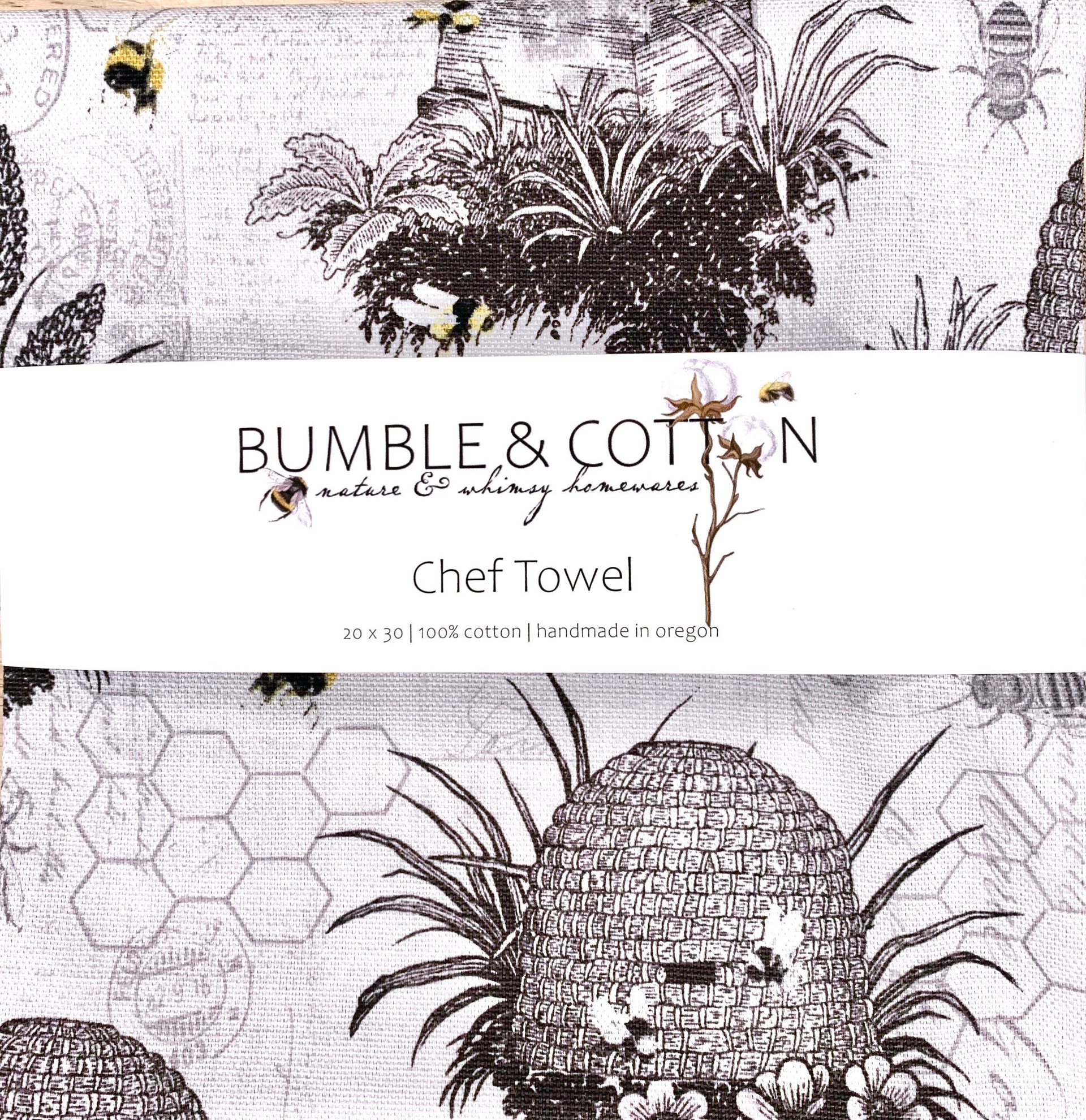 Bee’s & Hives Chef Towel || Nature Inspired Kitchen Towel