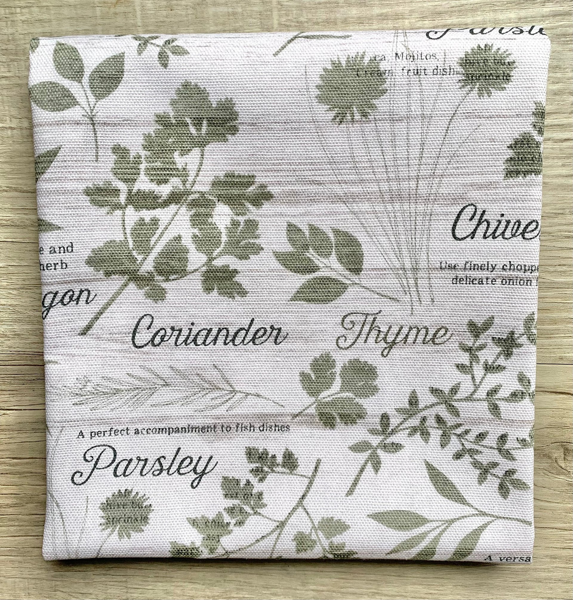 Garden Herbs Chef Towel || Nature Inspired Kitchen Towel
