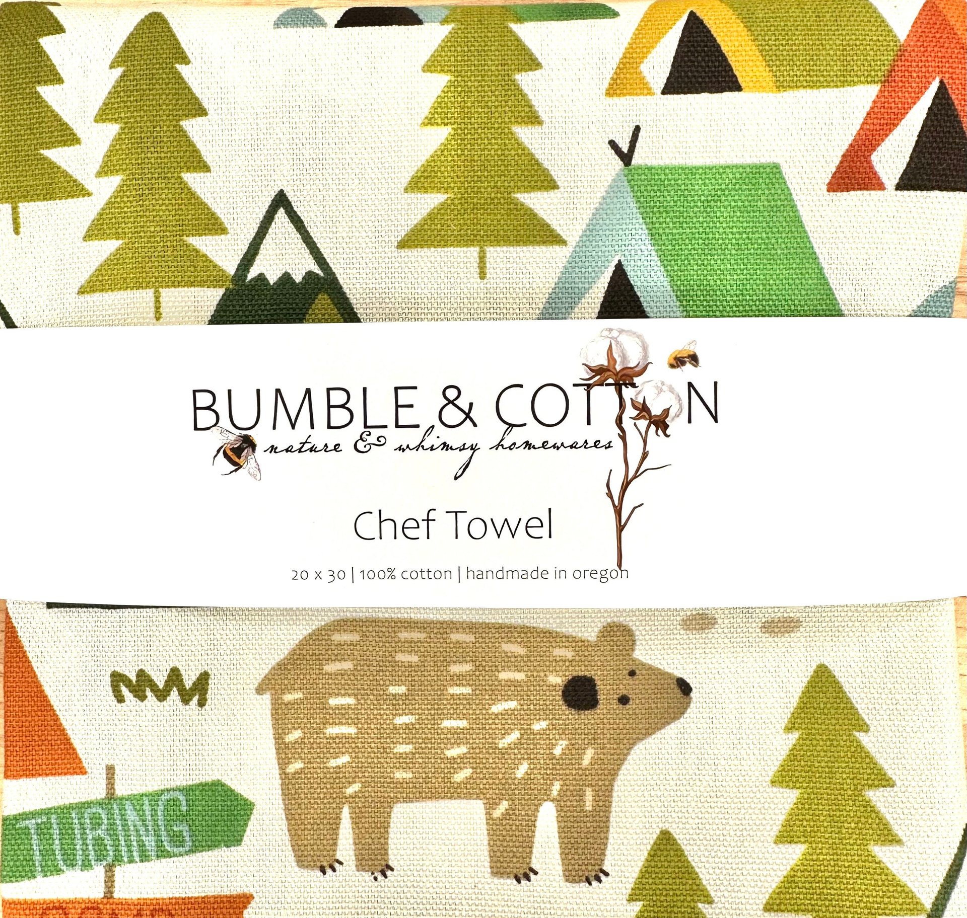 Summertime Fun Chef Towel || Nature Inspired Kitchen Towel