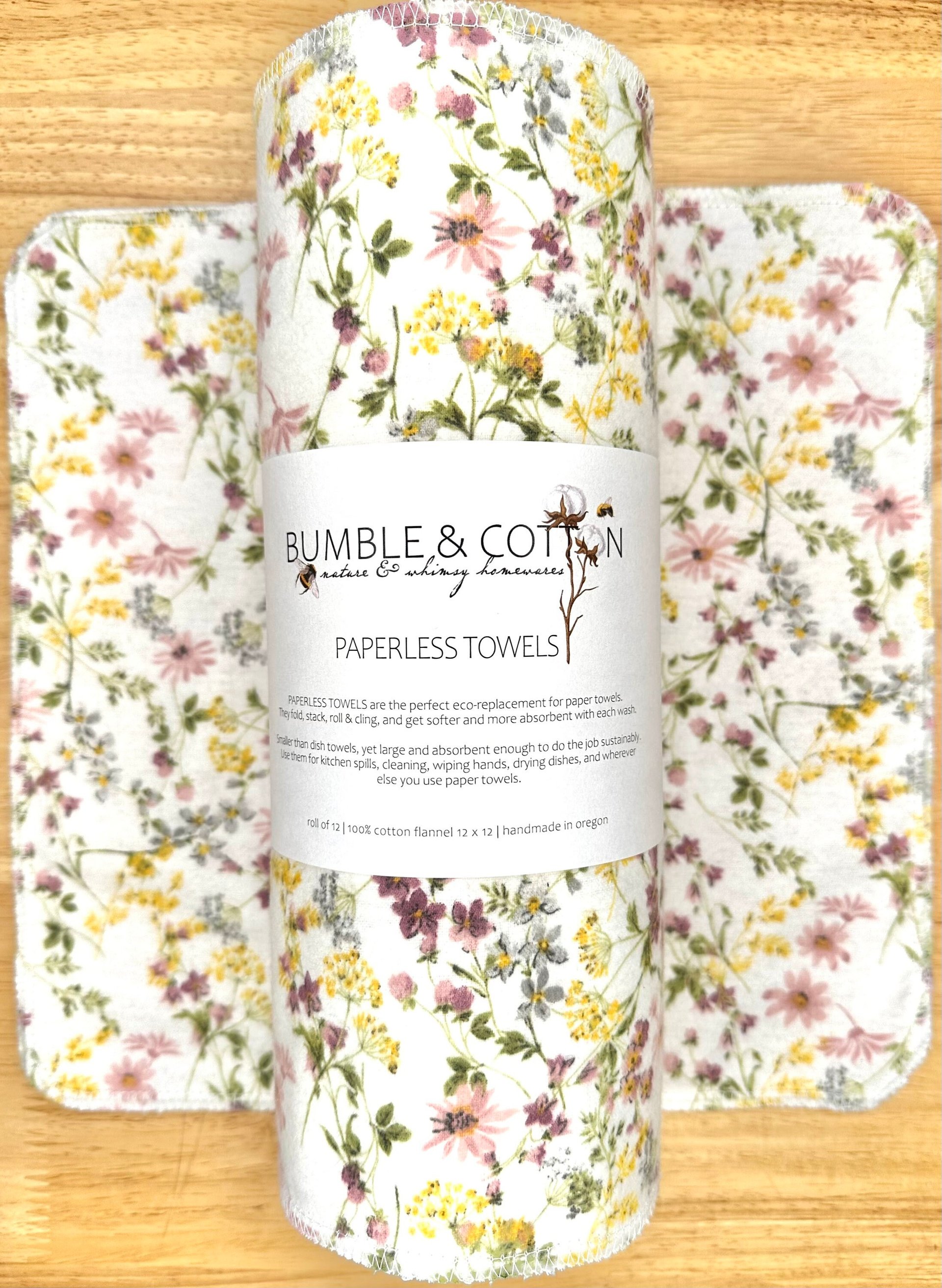 Spring Wildllowers Paperless Towels 