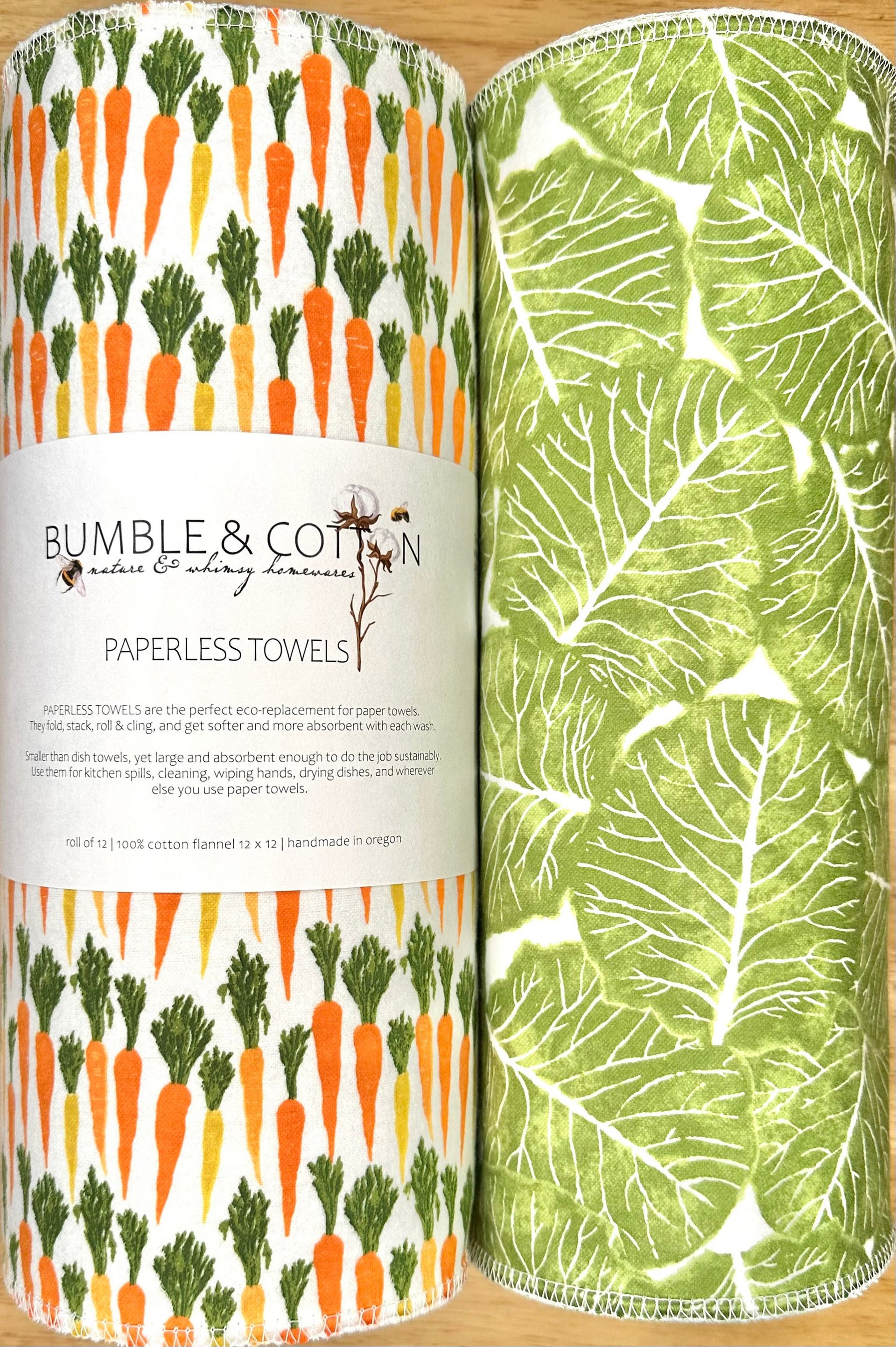 Bunnies&Veggies Trio Paperless Towels
