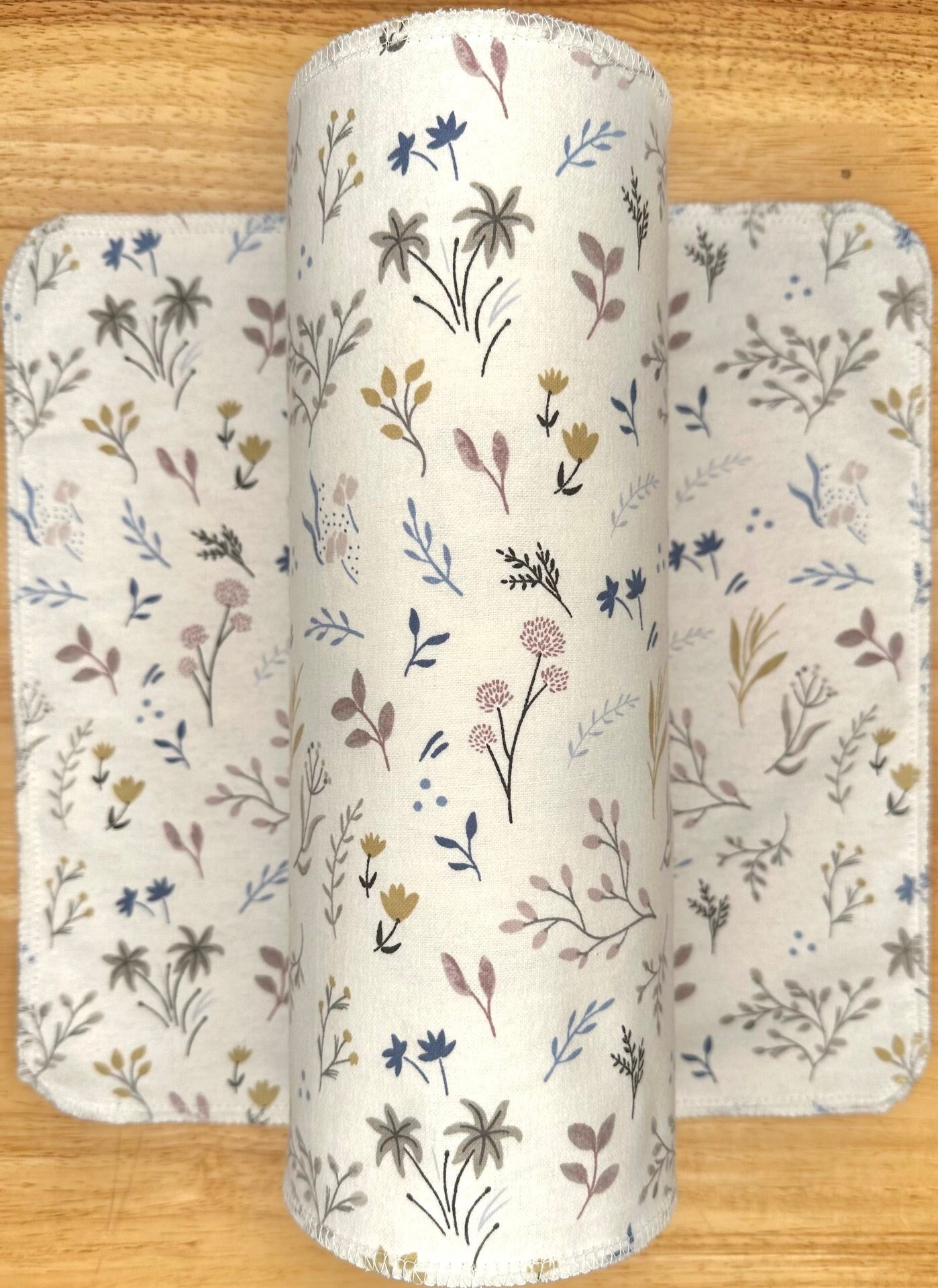 Paperless Towels Sprigs & Leaves 12x12 Sheets || Unpaper Towels || Eco Kitchen Botanical Gift || Sustainable Kitchen