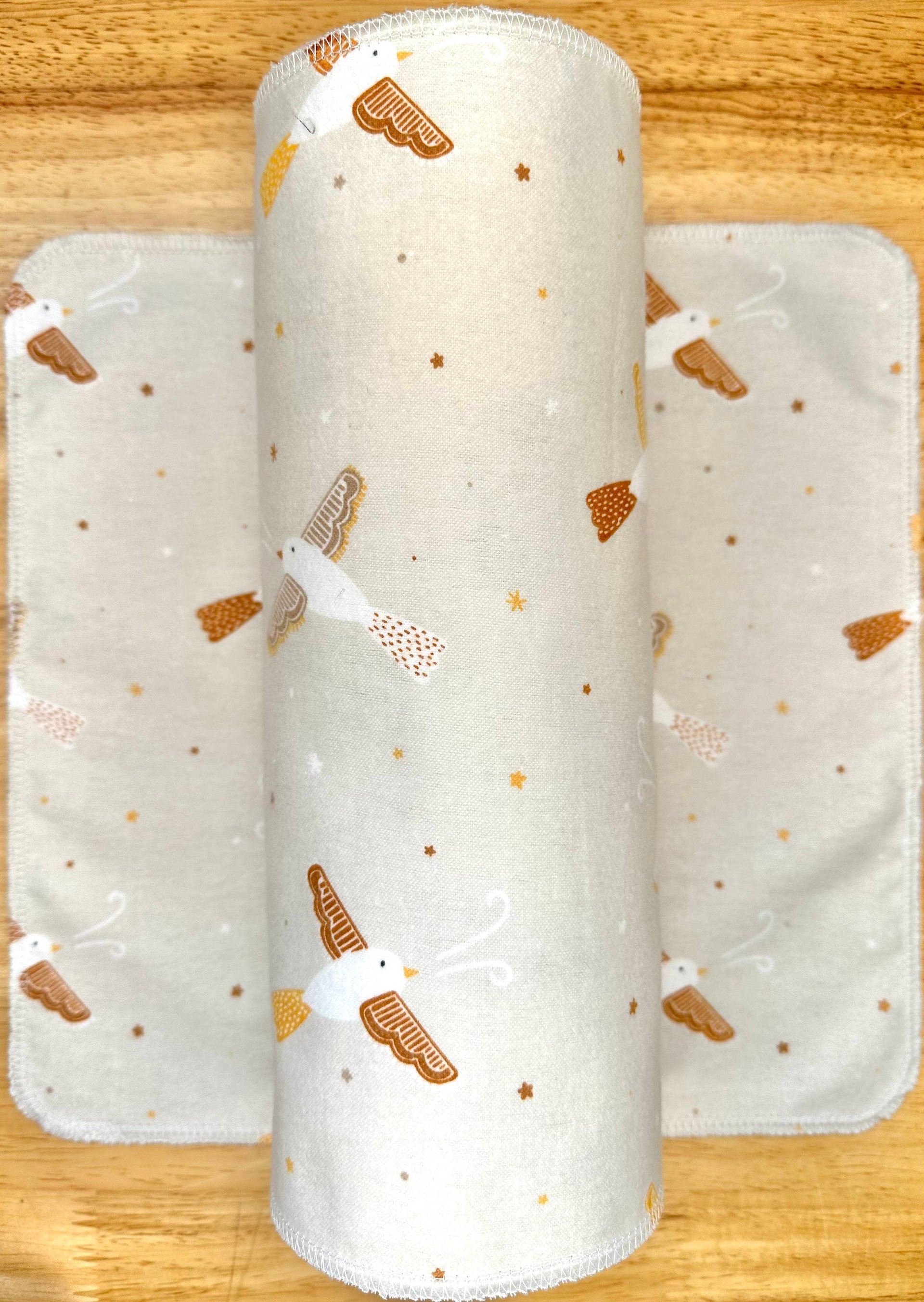Birds Paperless Towels || Unpaper Towels || Eco Kitchen Gift || Cloth Napkins 12x12 Sheets