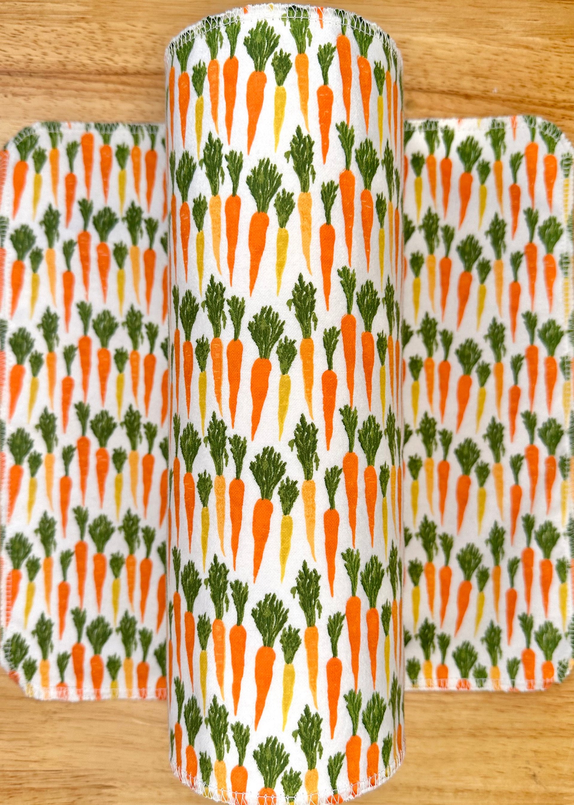 Carrots Paperless Towels || Unpaper Towels || Zero Waste Alternative || Cloth Napkins