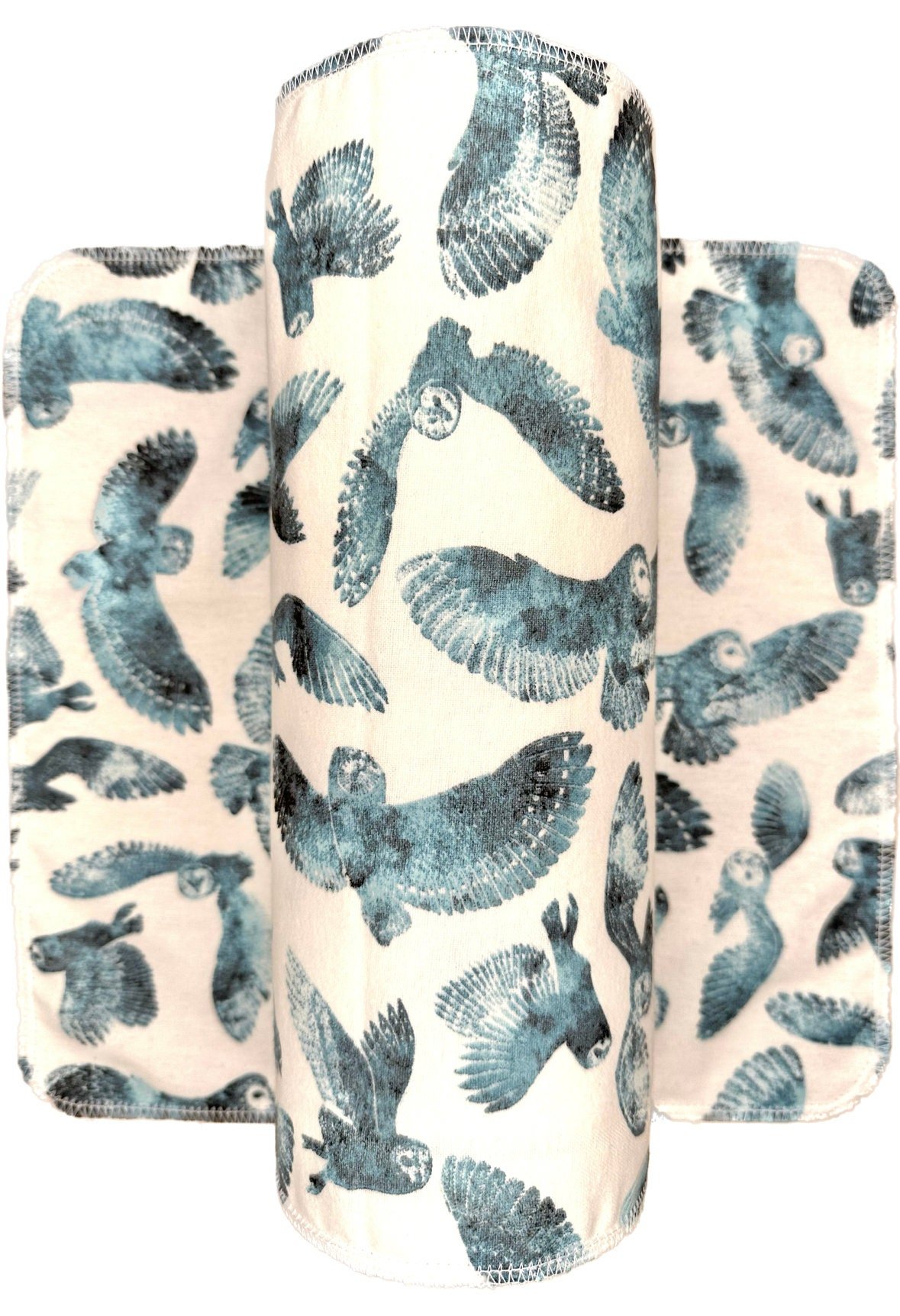 Owls on white Paperless Towels || Unpaper Towels || Eco Sustainable Kitchen Towels 12x12 Sheets