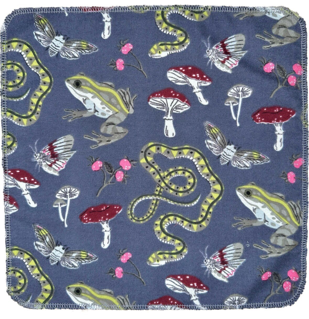 Frogs • Snakes & Mushrooms Paperless Towels || Unpaper Towels || Eco Sustainable Kitchen