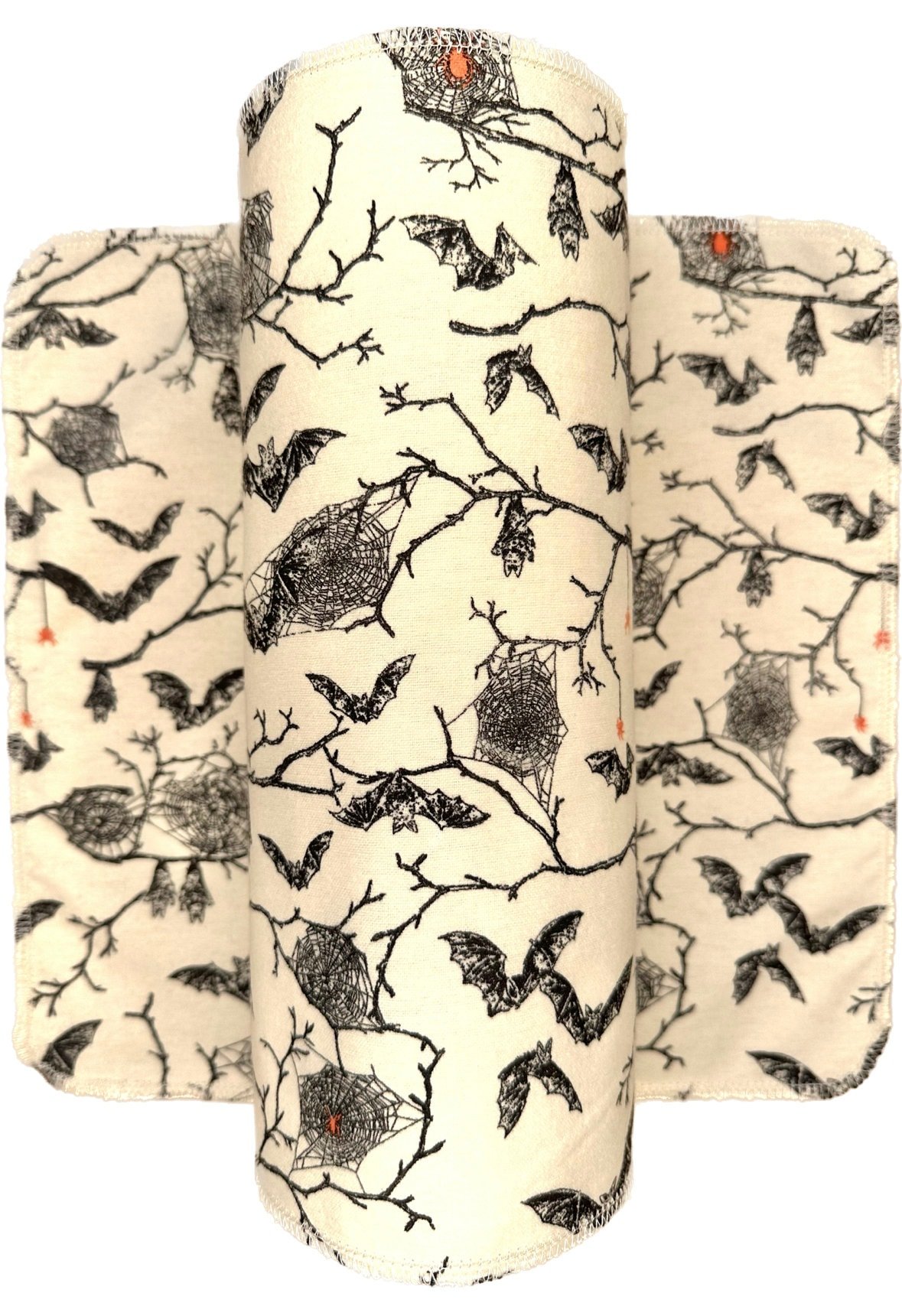 Spiderwebs & Bats Paperless Towels || Spooky Unpaper Towels || Eco Sustainable Kitchen