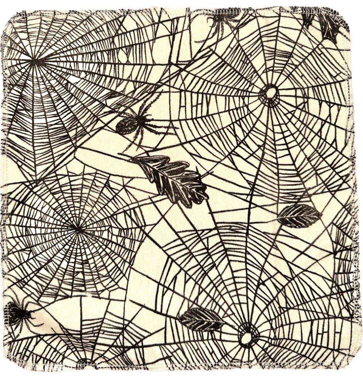 Spiderwebs Paperless Towels || Spooky Unpaper Towels || Eco Sustainable Kitchen