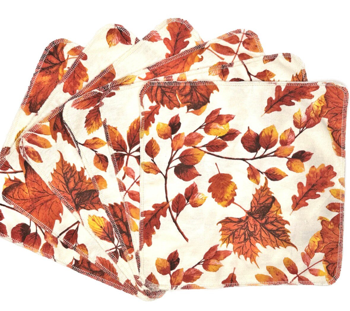 Fall Leaves Paperless Towels || Unpaper Towels || Eco Sustainable Zero Waste Kitchen