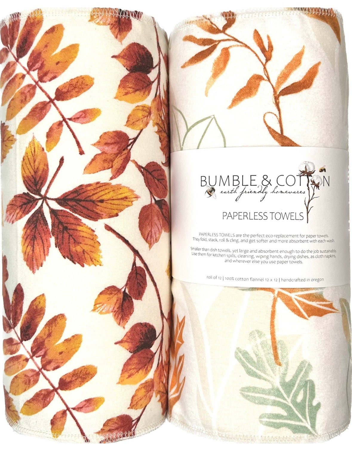 Fall Trio Paperless Towels || Unpaper Towels || Zero Waste Kitchen