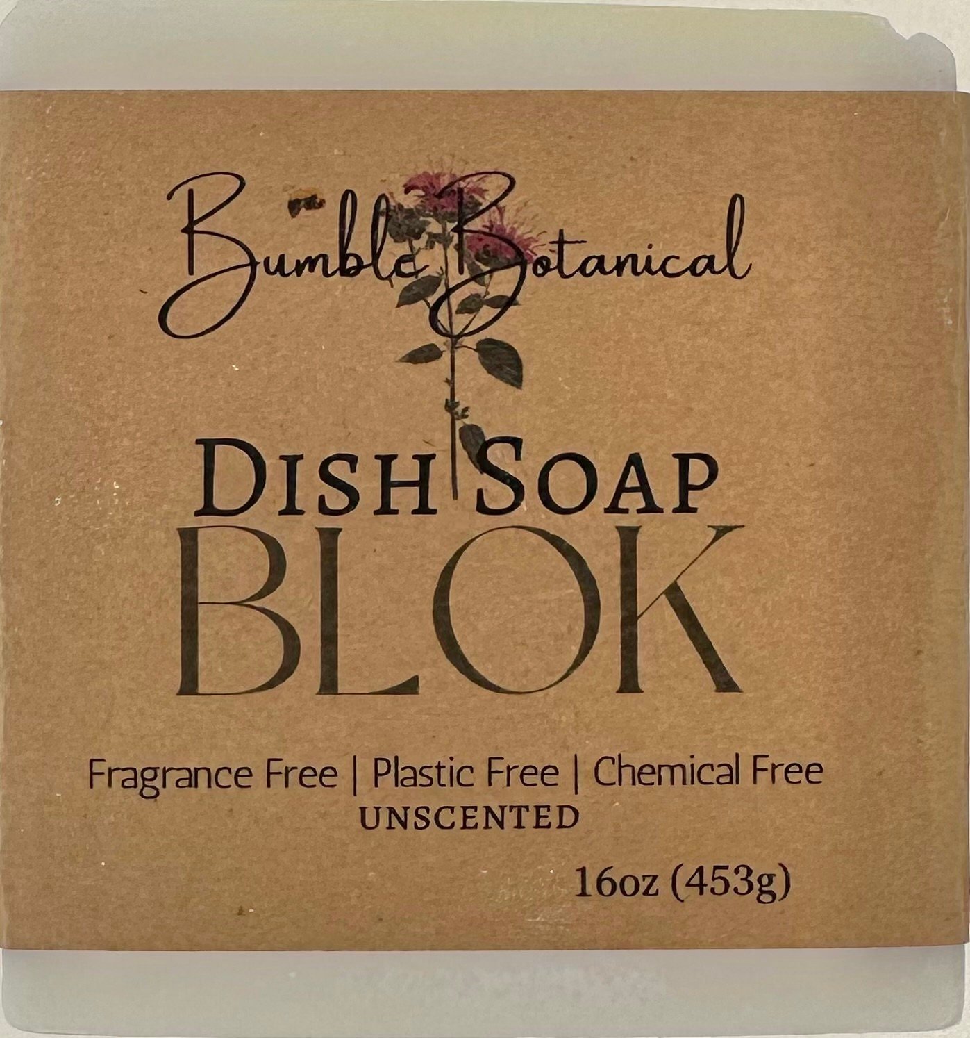 Bamboo Dish Soap Holder || BLOK Dish Soap Tray