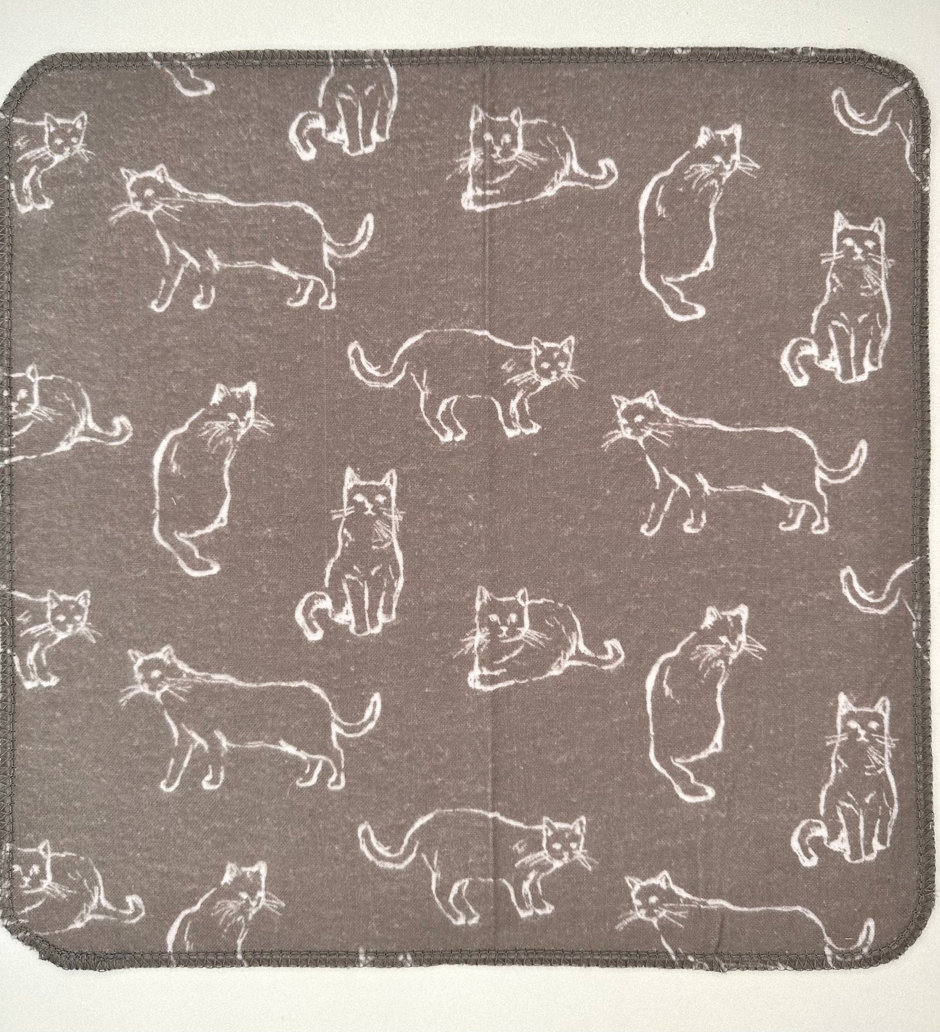 Cat Trio Paperless Towels || Unpaper Towels || Eco Kitchen Gift 12x12 Sheets