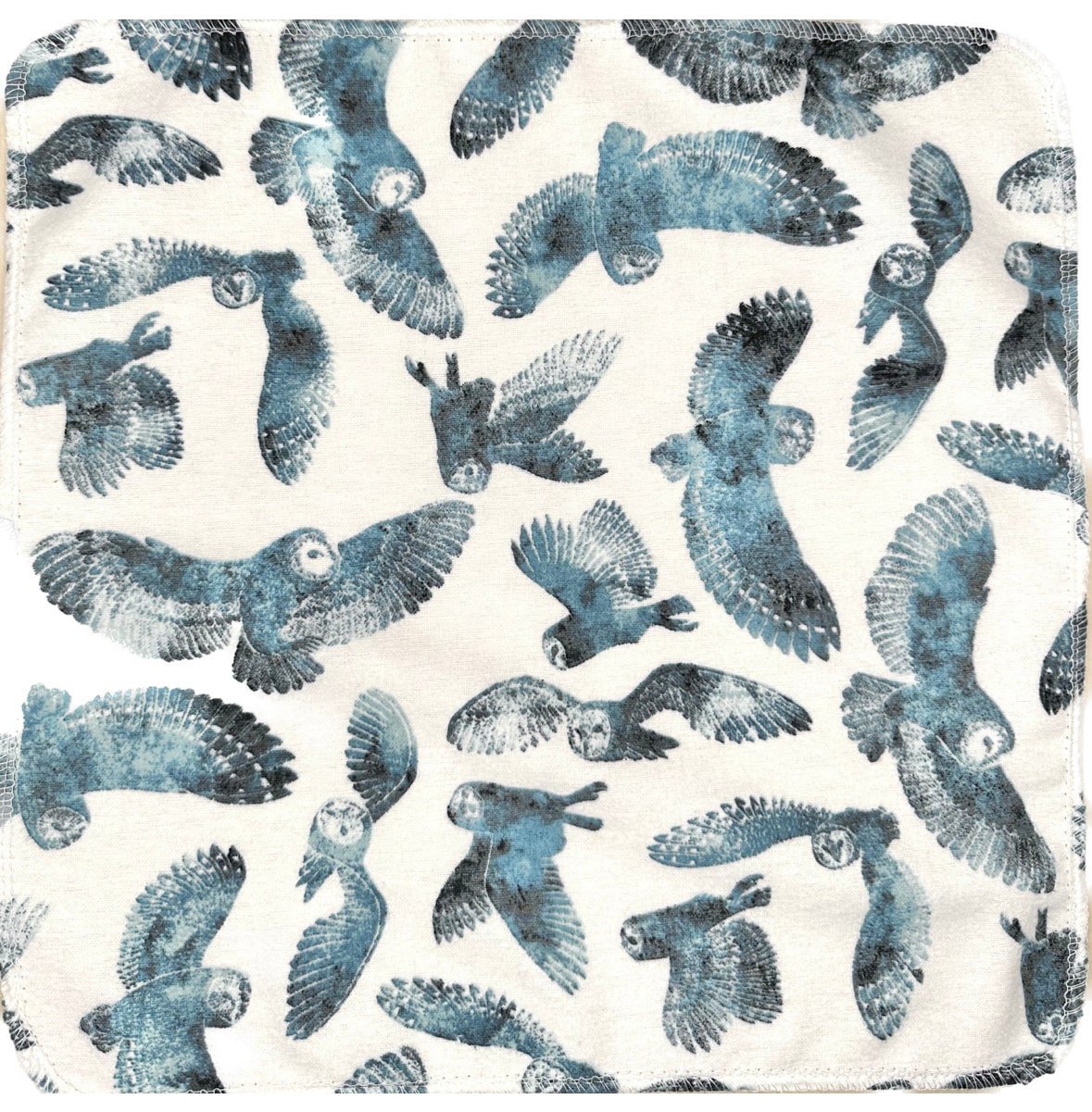 Owl Trio Paperless Towels || Unpaper Towels || Eco Kitchen Gift 12x12 Sheets