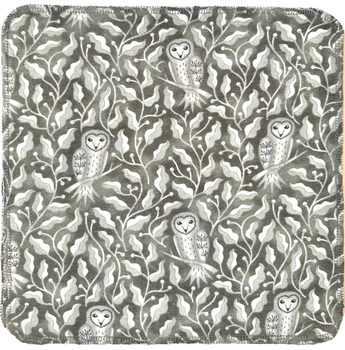 Owl Trio Paperless Towels || Unpaper Towels || Eco Kitchen Gift 12x12 Sheets