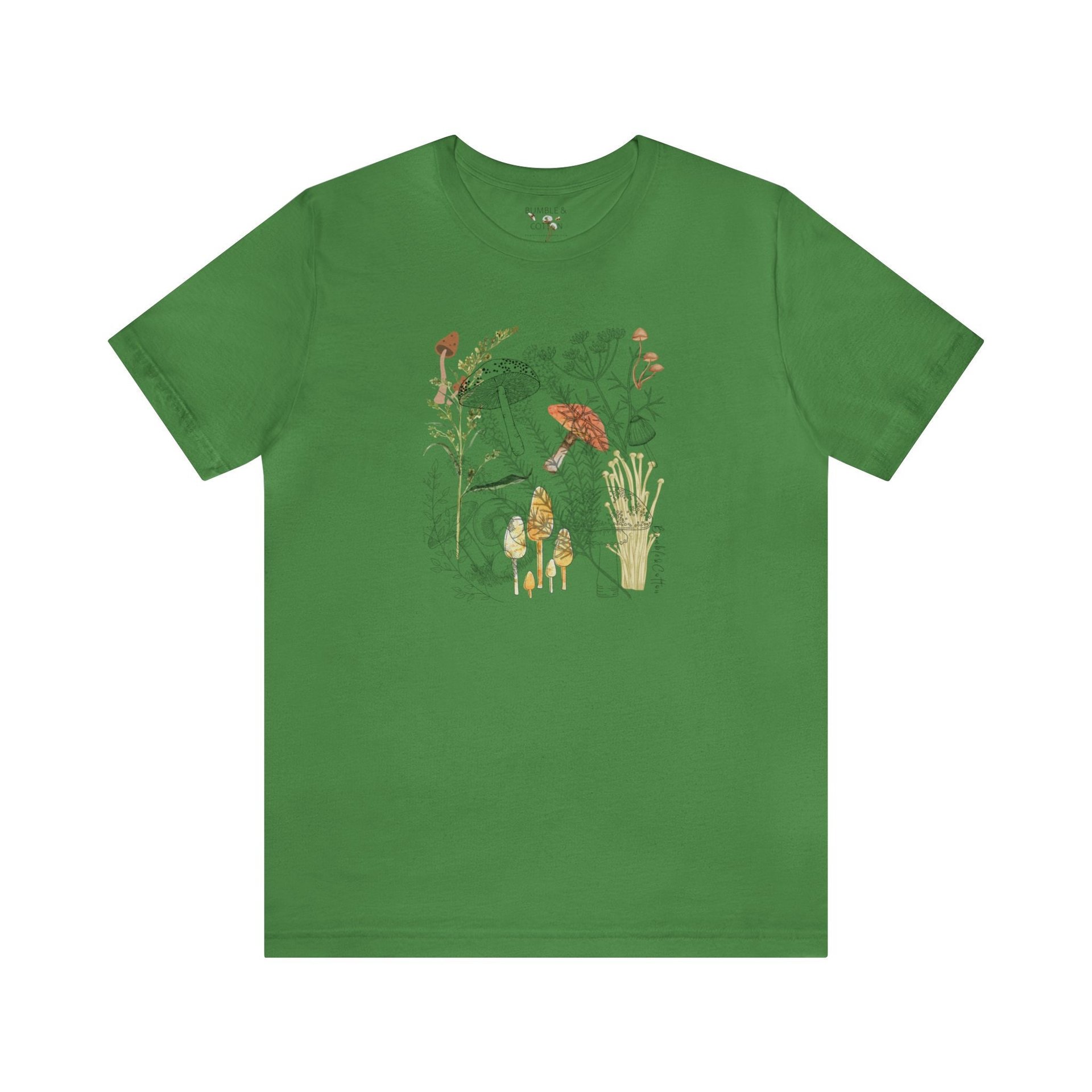 Mushroom Tee Shirt || Mushroom Forager T-shirt || Fungi T-Shirt Eco Nature Tee || Gender Neutral Gift
