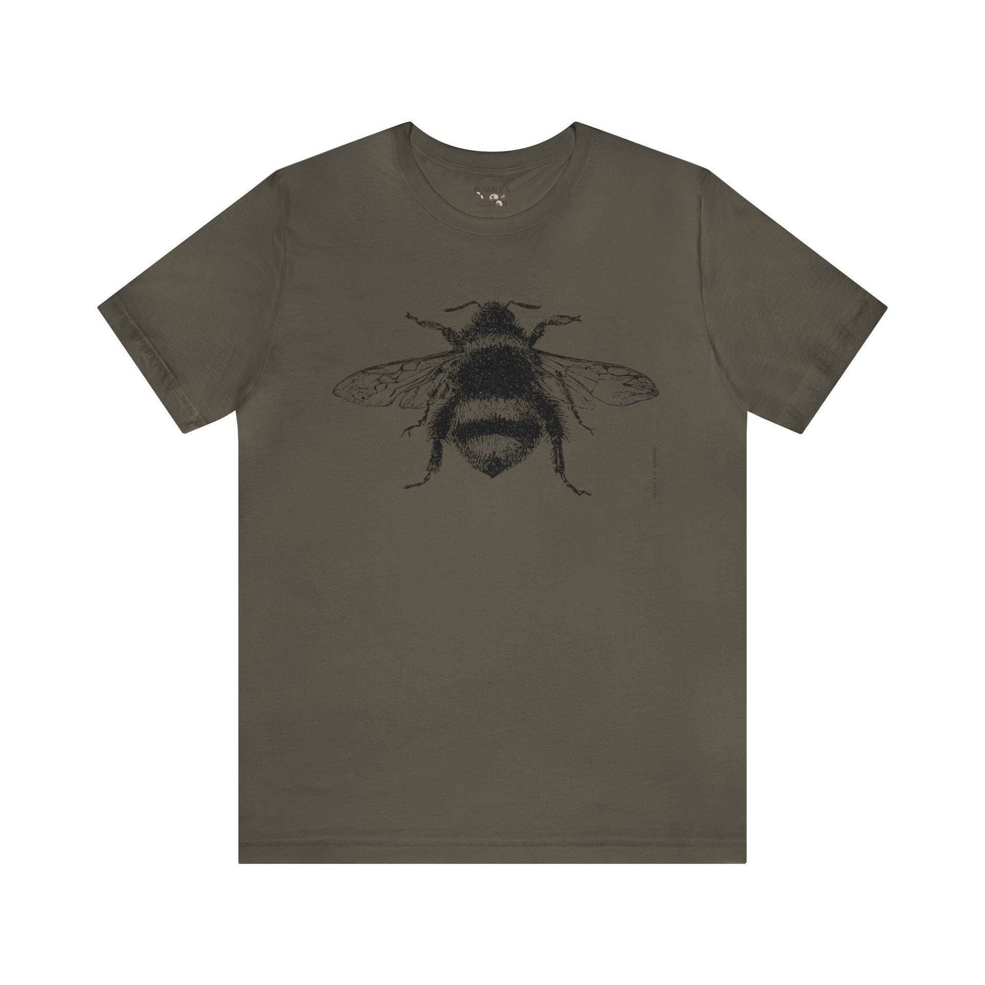 Bumblebee Eco Tee Shirt || Bombus Tee shirt || Bumble Bee T-shirt Gender Neutral Gift || Pollinator Eco Tee