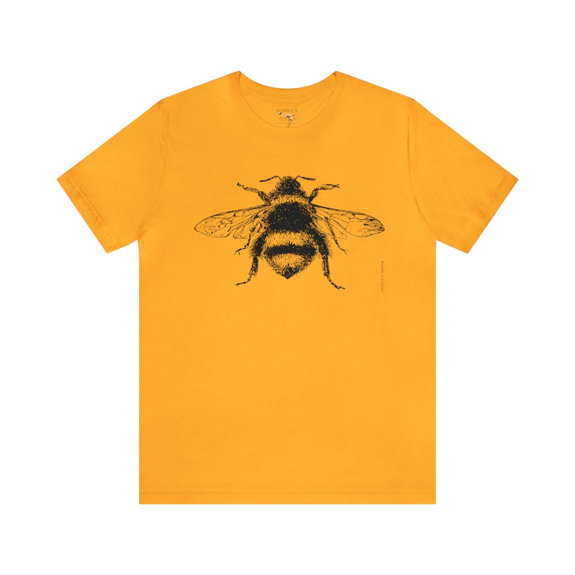 Bumblebee Eco Tee Shirt || Bombus Tee shirt || Bumble Bee T-shirt Gender Neutral Gift || Pollinator Eco Tee