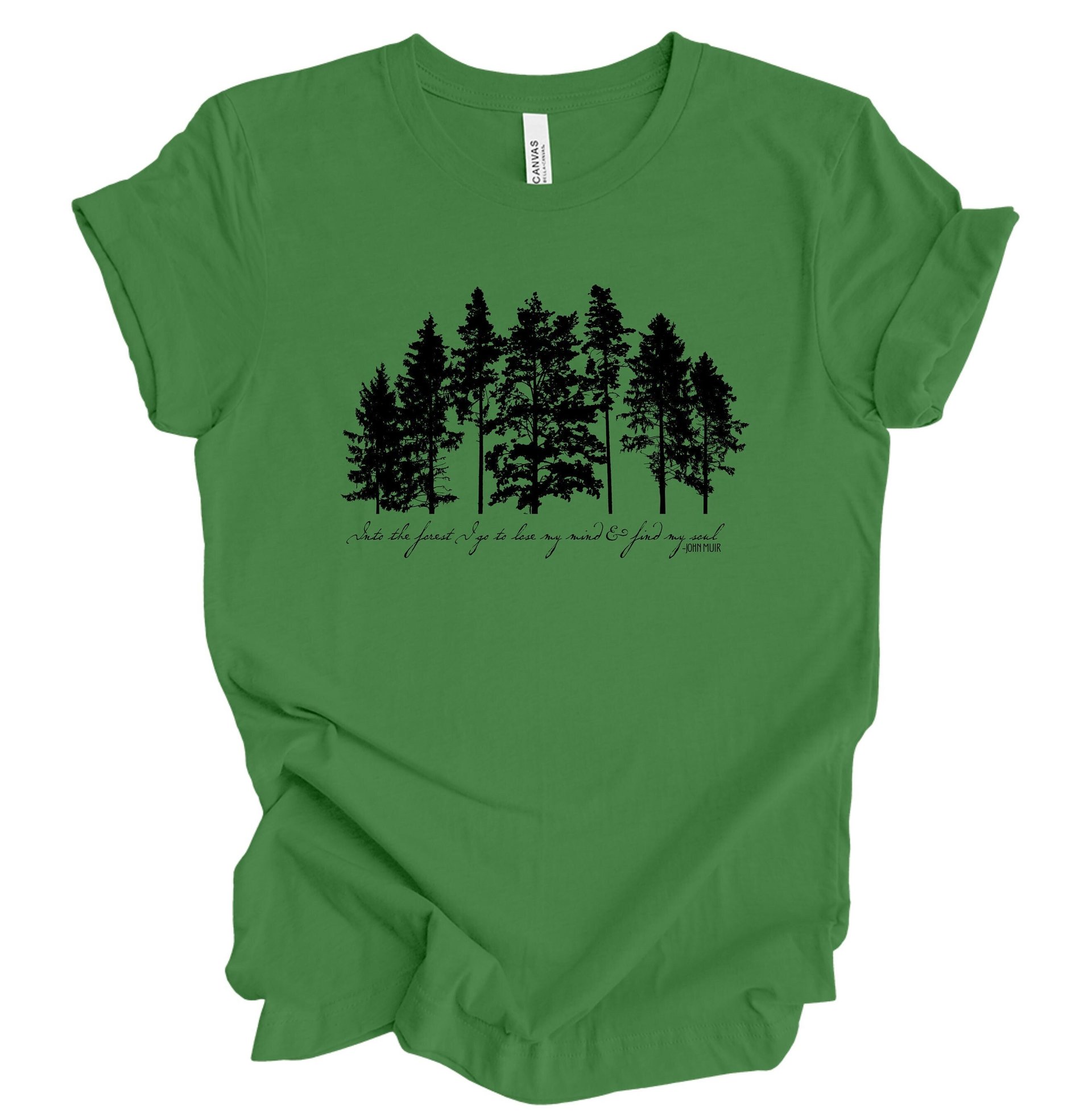 Into the Forest Tee shirt || Forest Tree Shirt || Nature Tree T-shirt Gender Neutral Gift