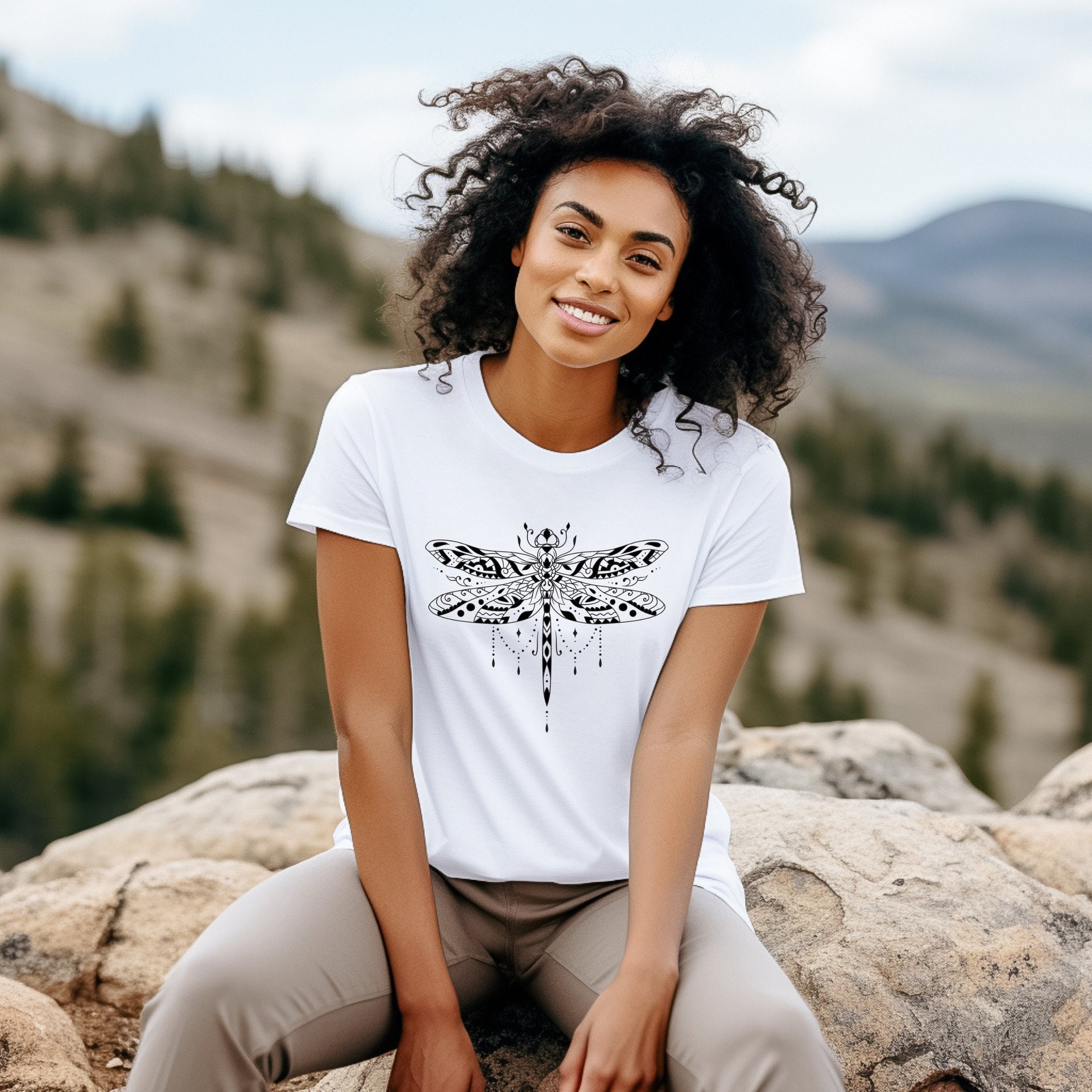 Dragonfly Tee Shirt || Dragonfly T-Shirt || Gender Neutral Gift Nature Eco Tee