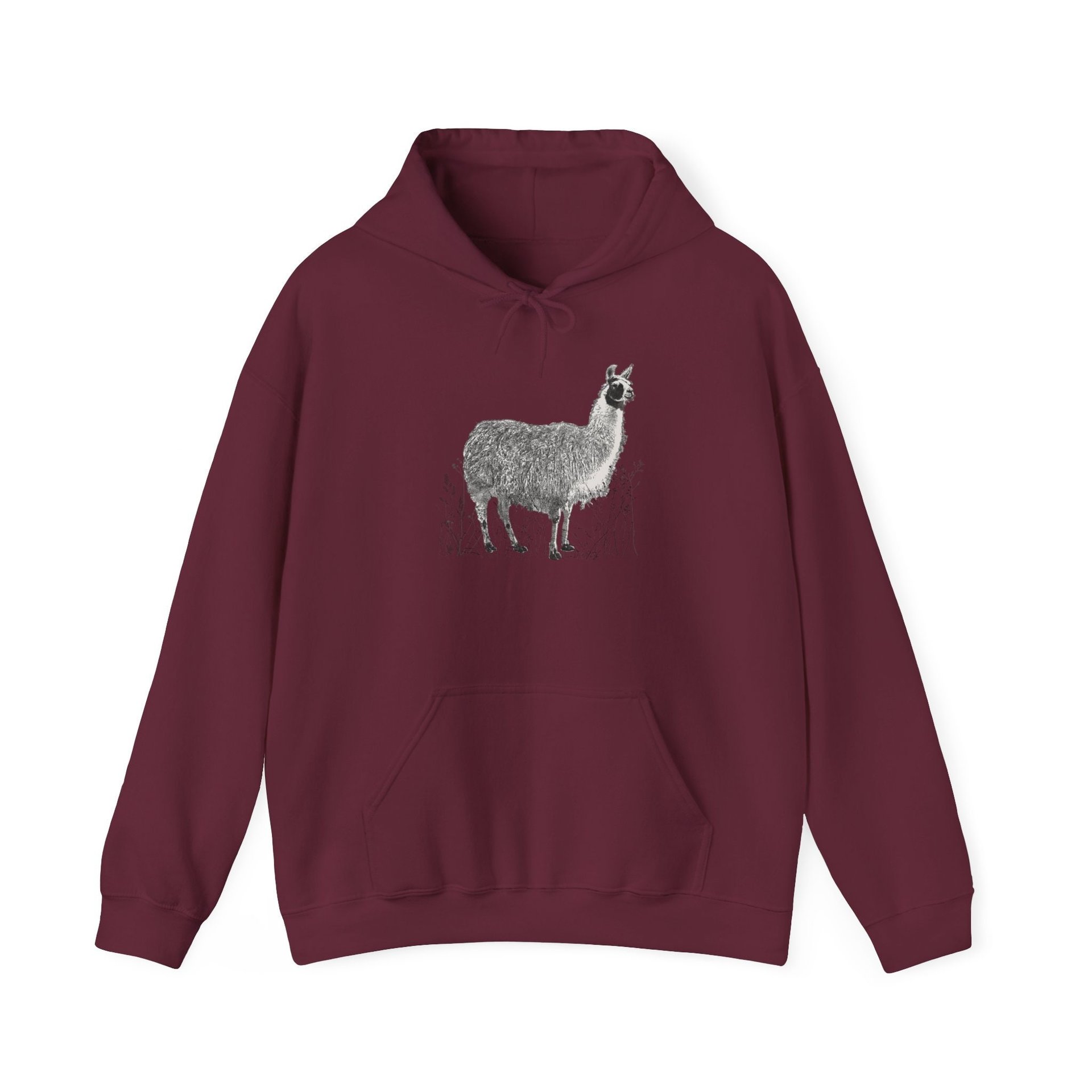 Llovely Llama Hoodie || Llama Llover Hoodie || Llama Hooded Sweatshirt Gender Neutral Gift
