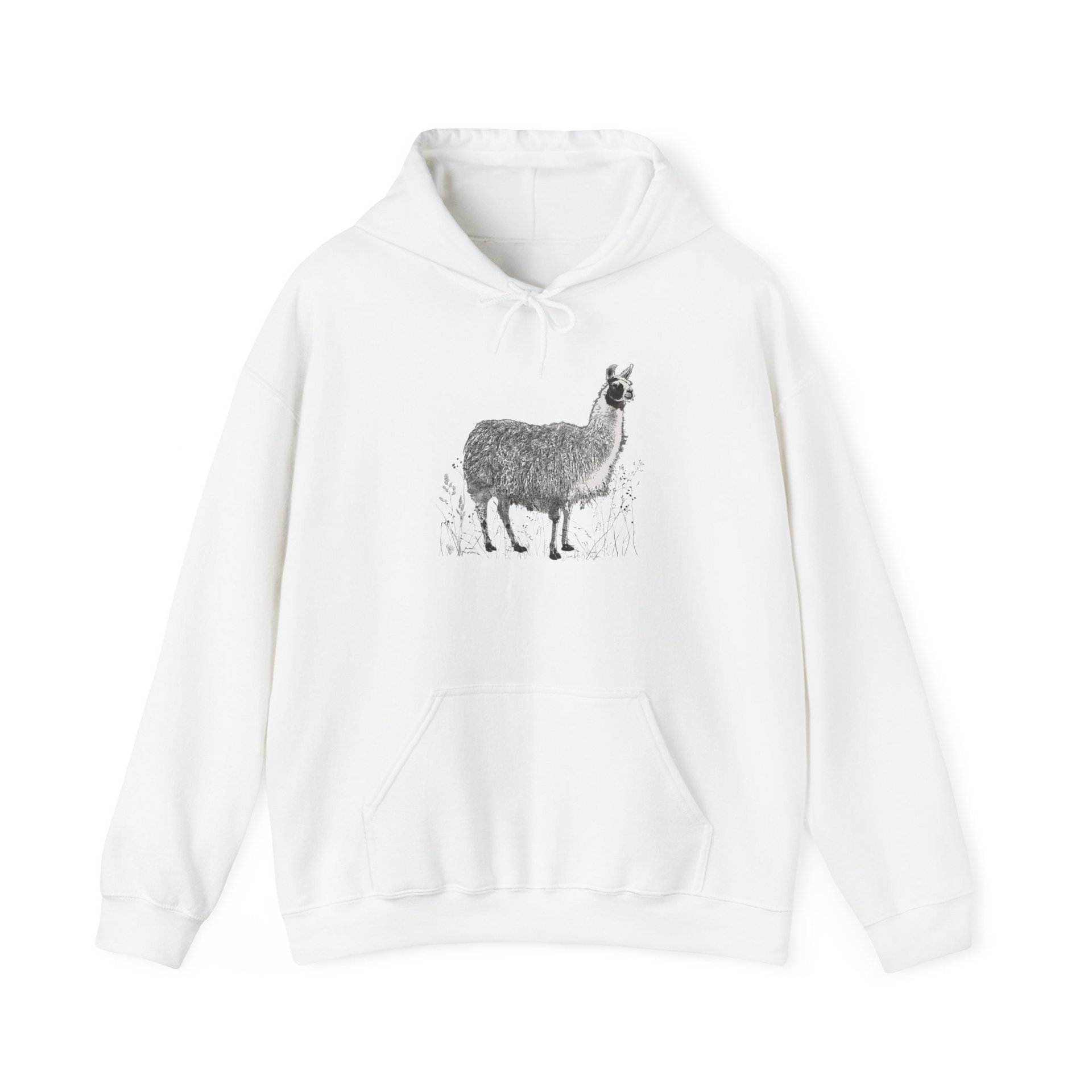 Llovely Llama Hoodie || Llama Llover Hoodie || Llama Hooded Sweatshirt Gender Neutral Gift