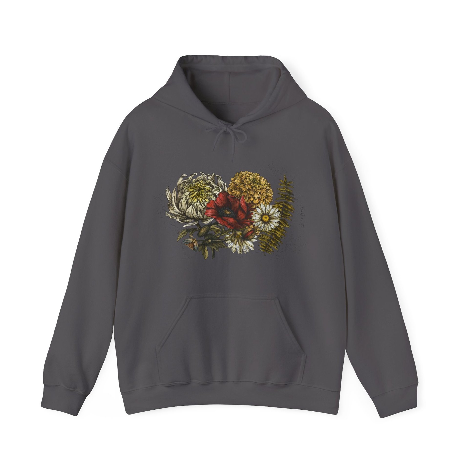 Floral Botanical Hoodie Sweatshirt || Flower Hoodie || Eco Nature Gender Neutral Gift