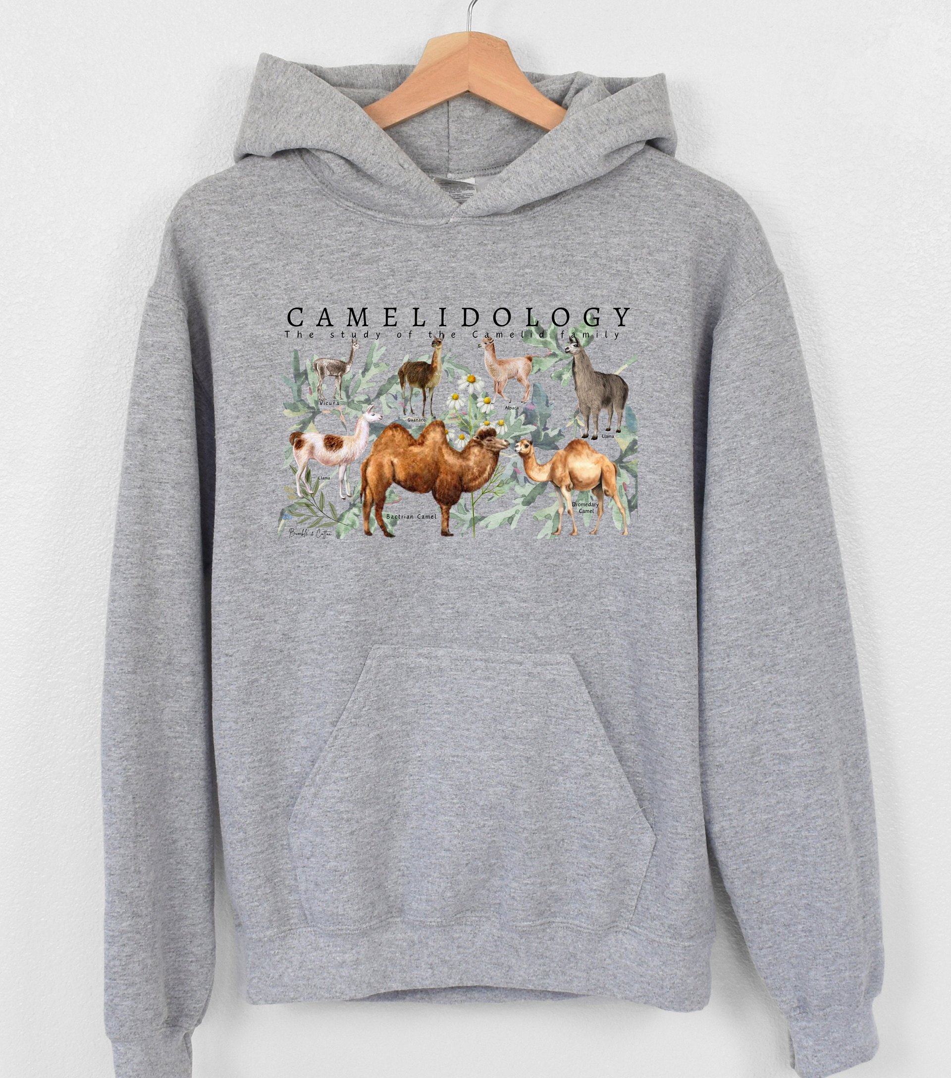 CAMELIDOLOGY Hoodie || CAMELID Hoodie || Llama Alpaca Camel Hooded Sweatshirt Gender Neutral Gift