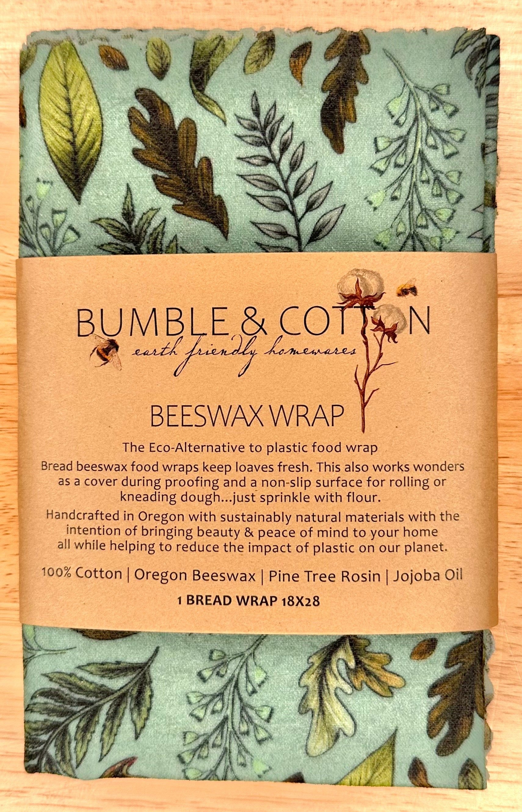 Beeswax BREAD·WRAP 20x28 || Eco-Friendly Food Wrap || Plastic-free Bread Wrap