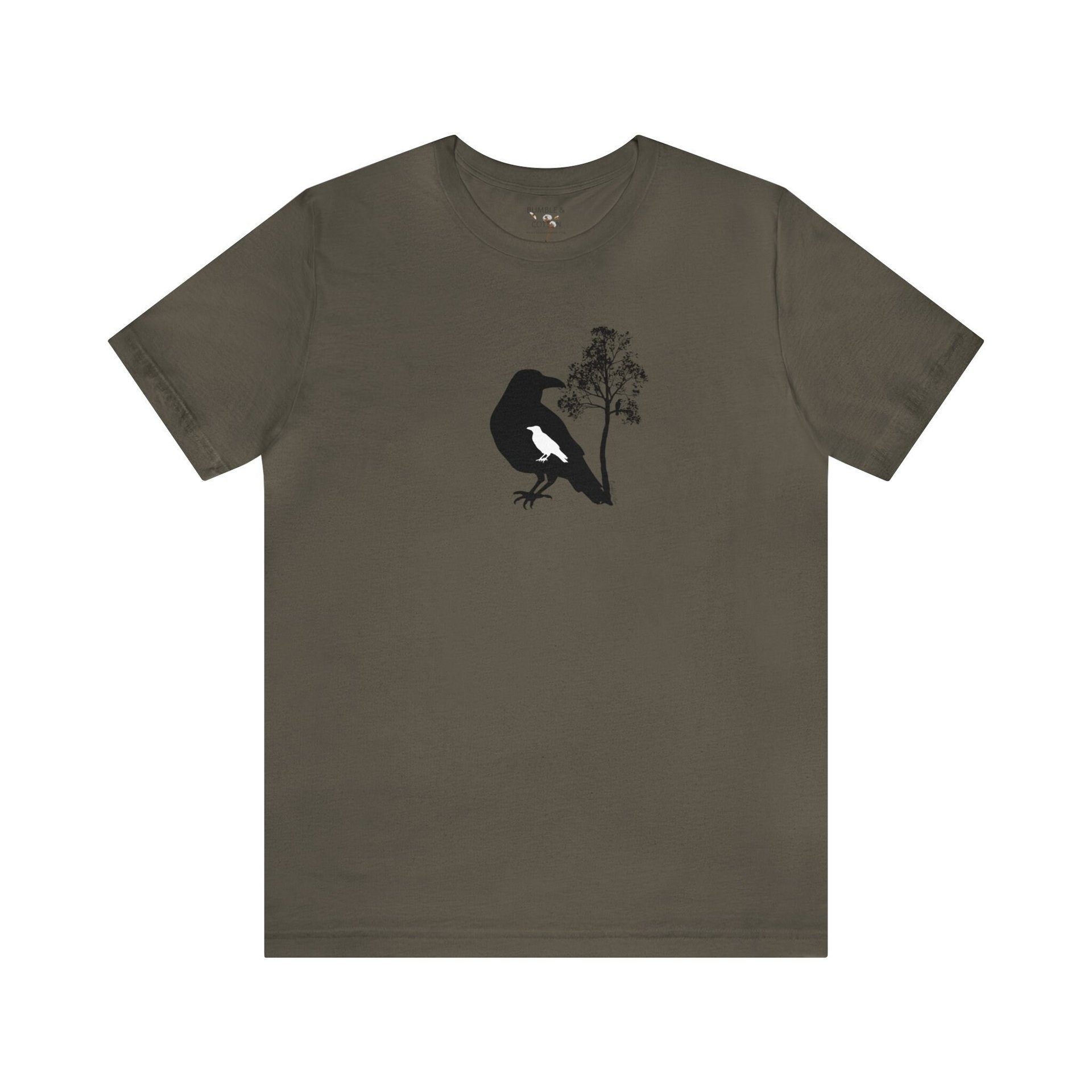 Crow Tee shirt || Crow Lover T-Shirt || Crow Raven Tree T-shirt || Gender Neutral Gift