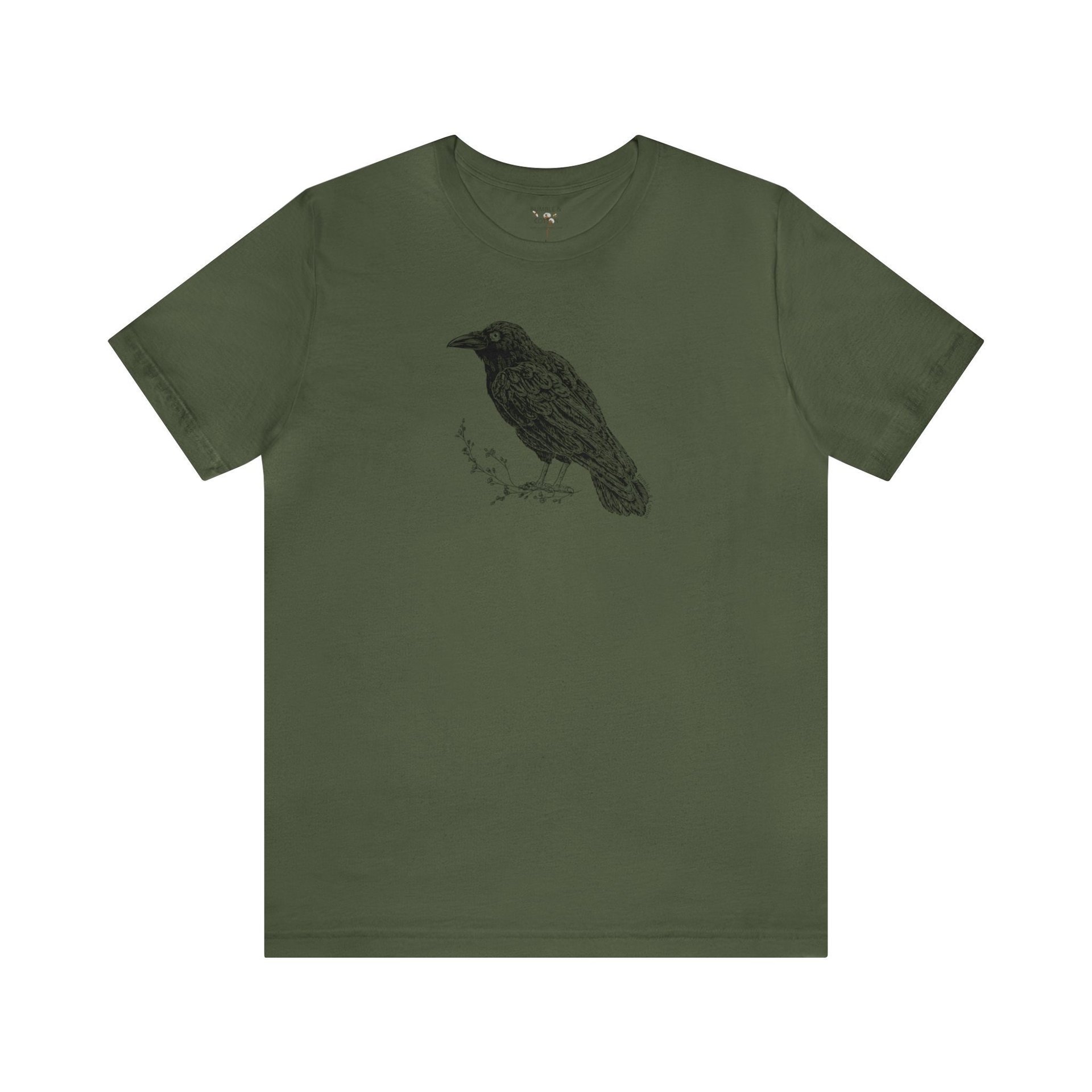 Raven Tee Shirt || Raven T-Shirt || Raven Crow Tree Eco T-shirt || Wildlife Tee Gender Neutral Gift
