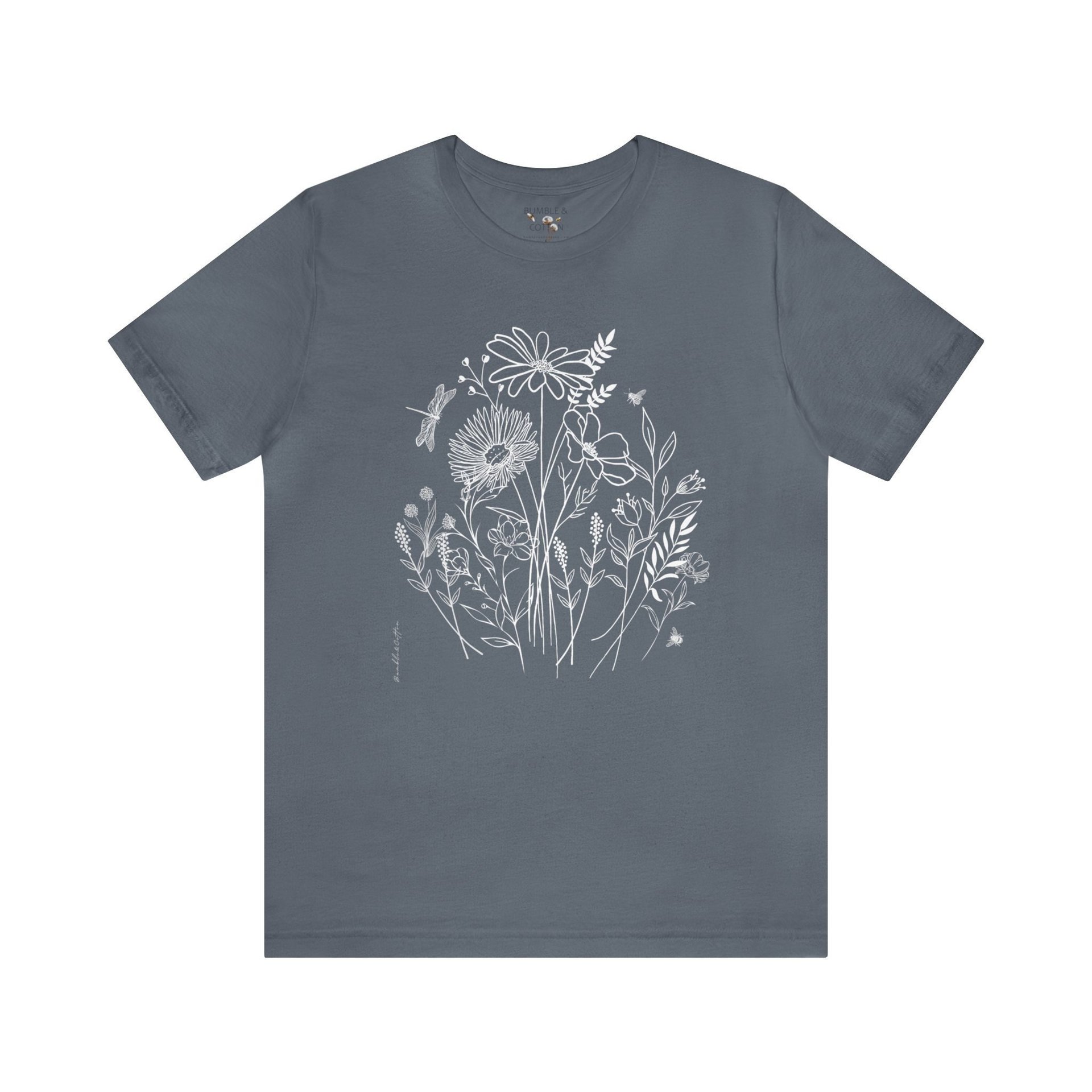Wildflower Tee Shirt || Flower Lover Tee || Floral T-Shirt || Gender Neutral Gift