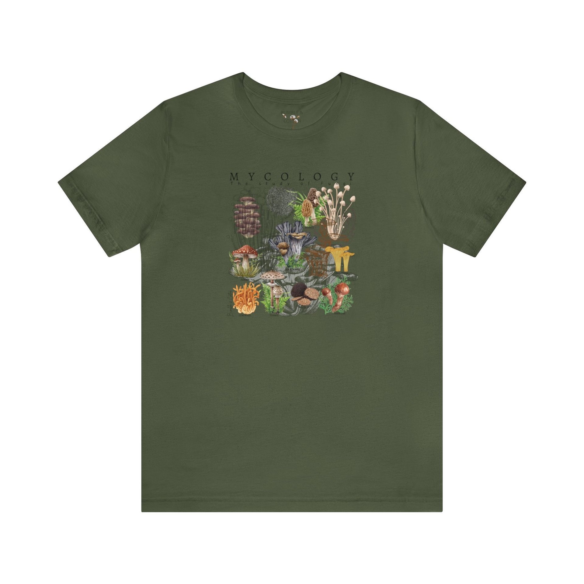 MYCOLOGY Tee Shirt || Fungi T-Shirt || Mushroom Lover T-shirt || Nature Eco Gender Neutral Gift