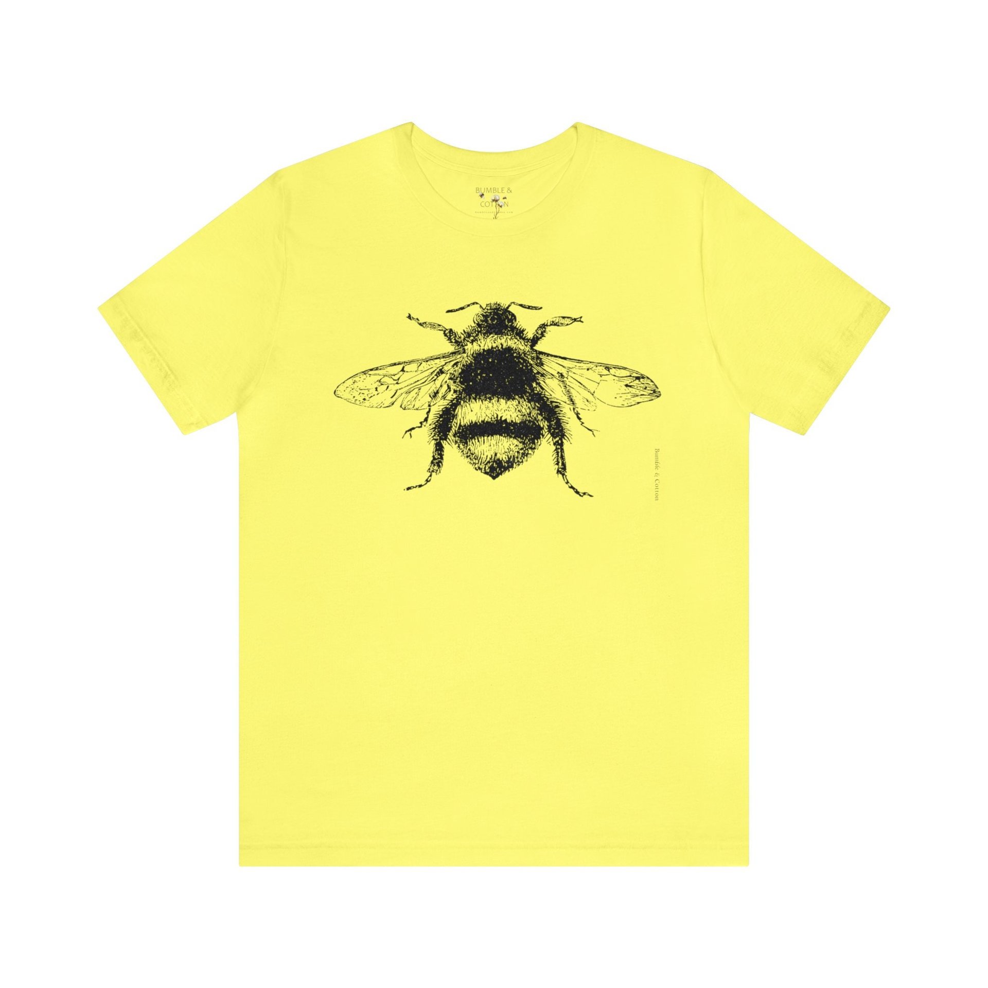 Bumblebee Eco Tee Shirt || Bombus Tee shirt || Bumble Bee T-shirt Gender Neutral Gift || Pollinator Eco Tee