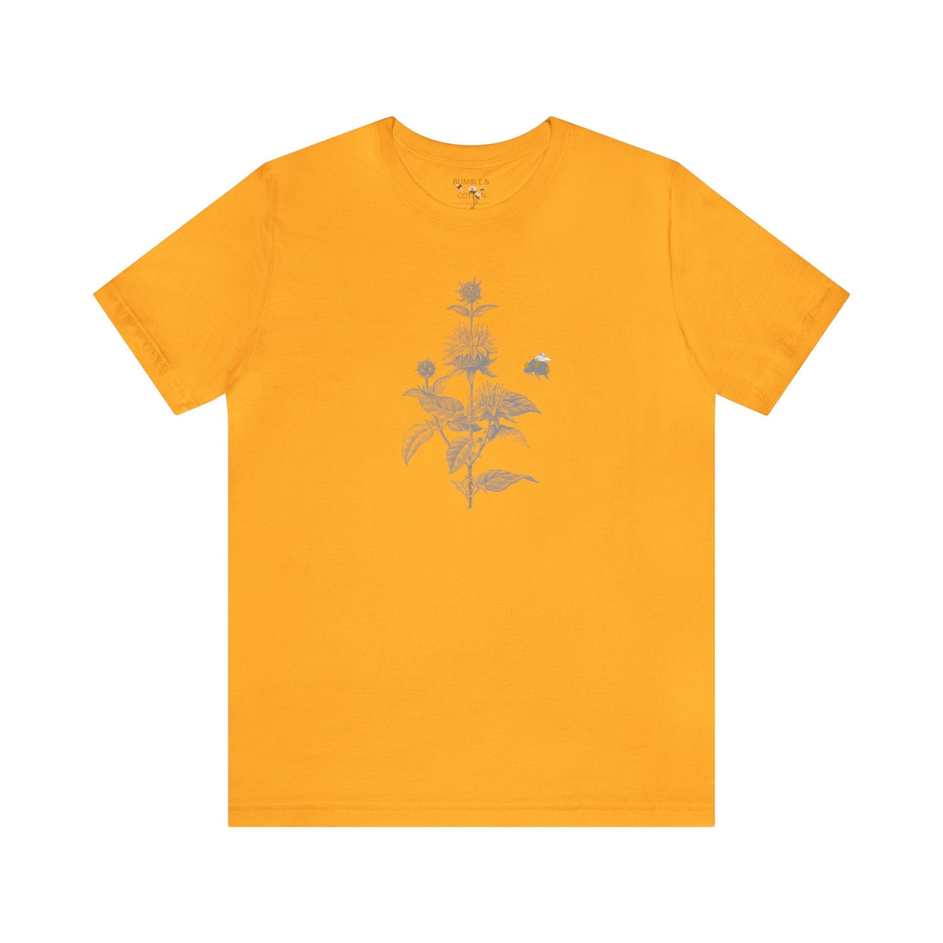 Bee Balm Bumblebee Tee Shirt || Monarda T-shirt || Pollinator Tee || Gender Neutral Gift