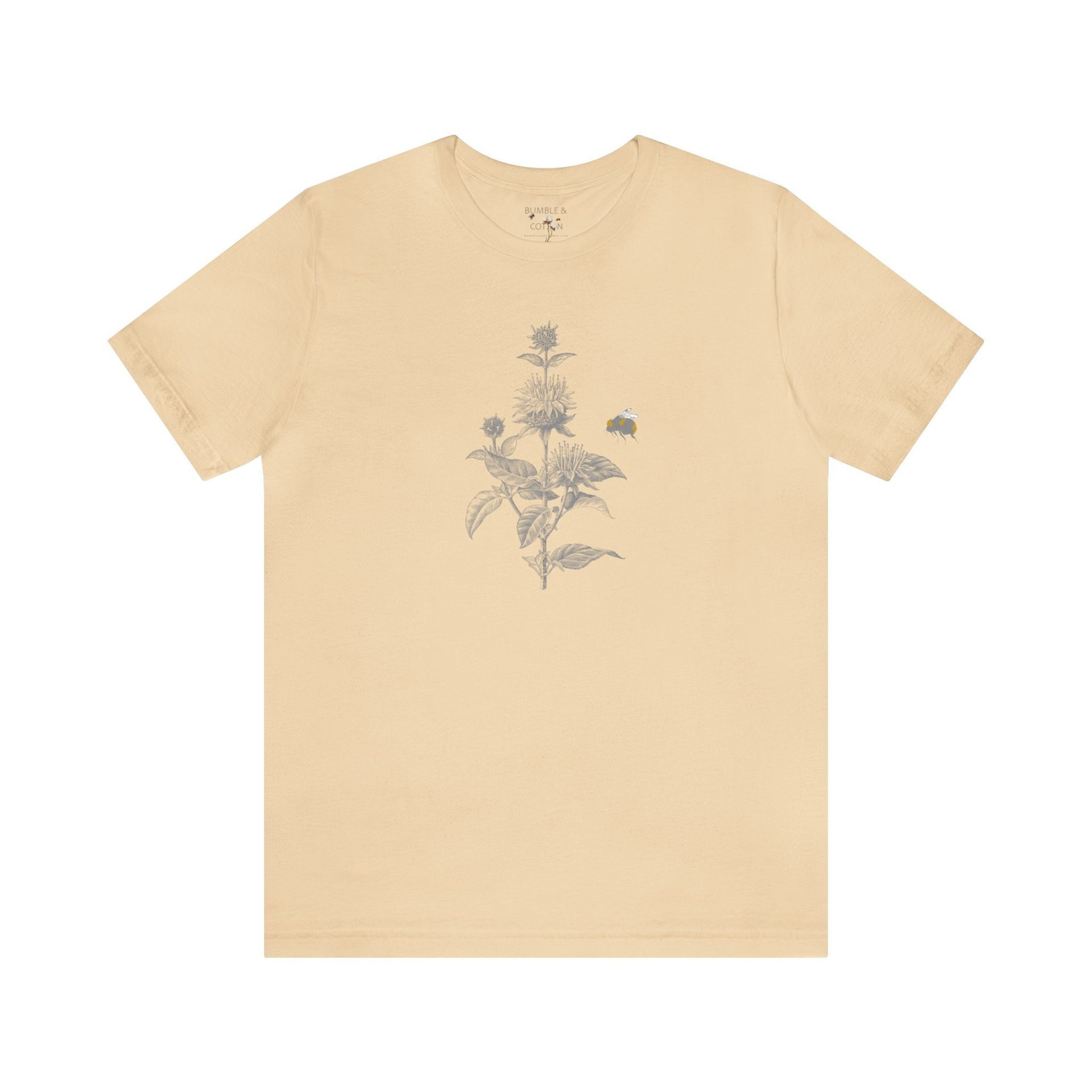 Bee Balm Bumblebee Tee Shirt || Monarda T-shirt || Pollinator Tee || Gender Neutral Gift