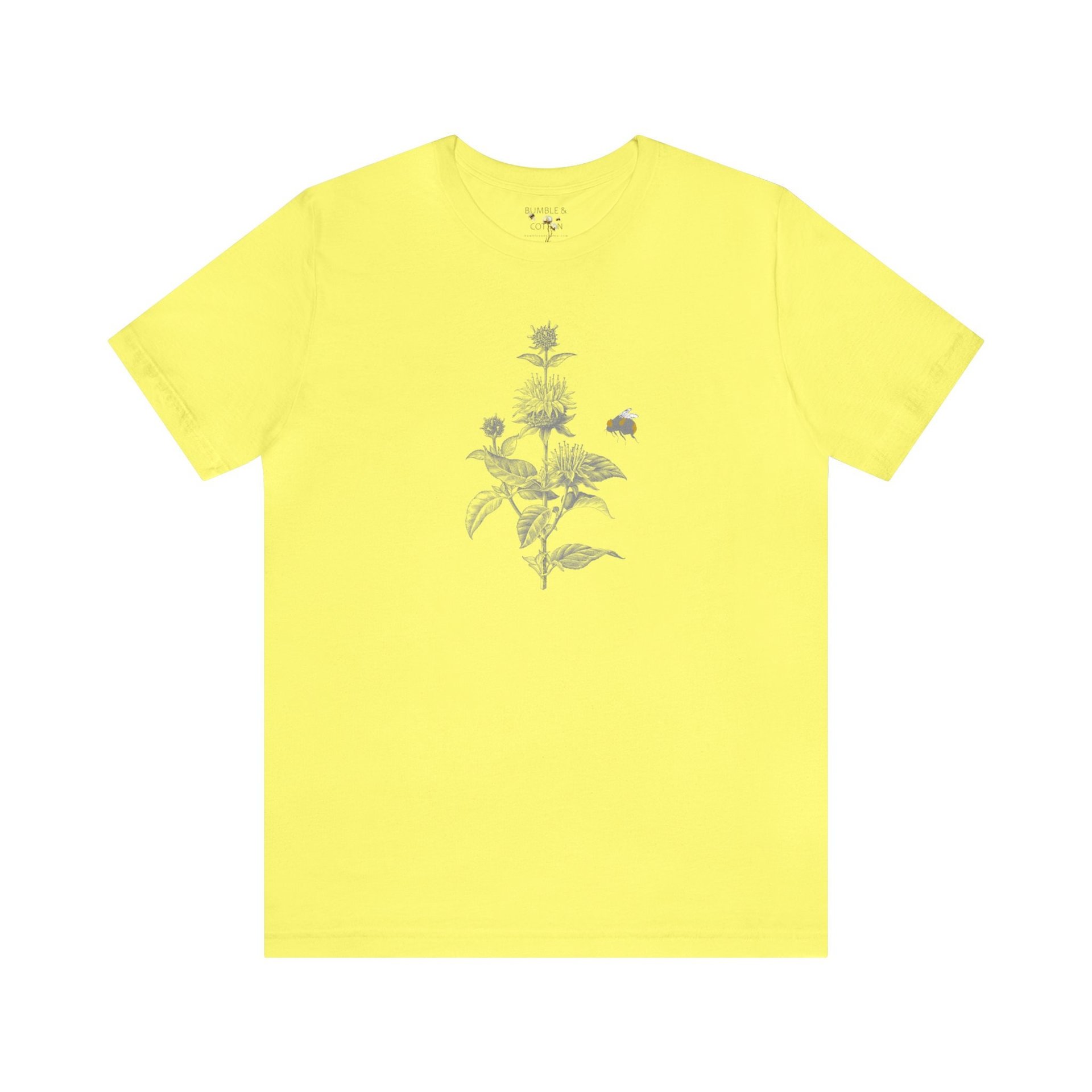 Bee Balm Bumblebee Tee Shirt || Monarda T-shirt || Pollinator Tee || Gender Neutral Gift
