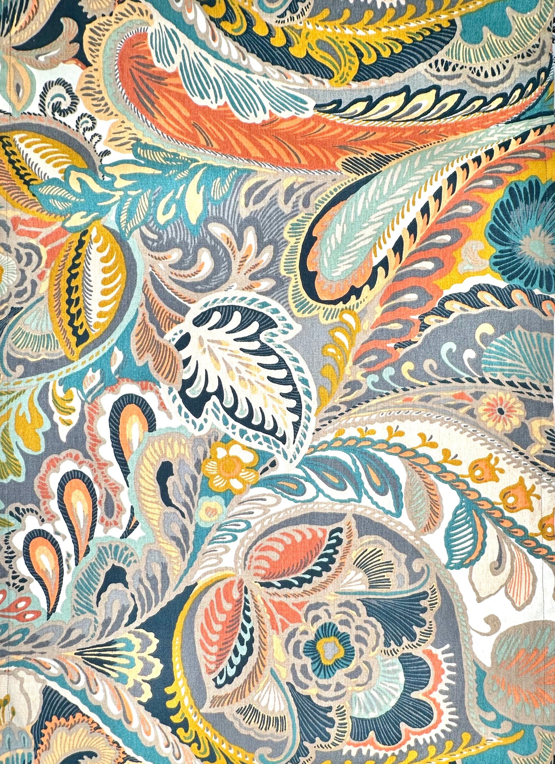 EarthTone Swirly Leaves Chef Towel || Nature Inspired Kitchen Towel || Kitchen Towel