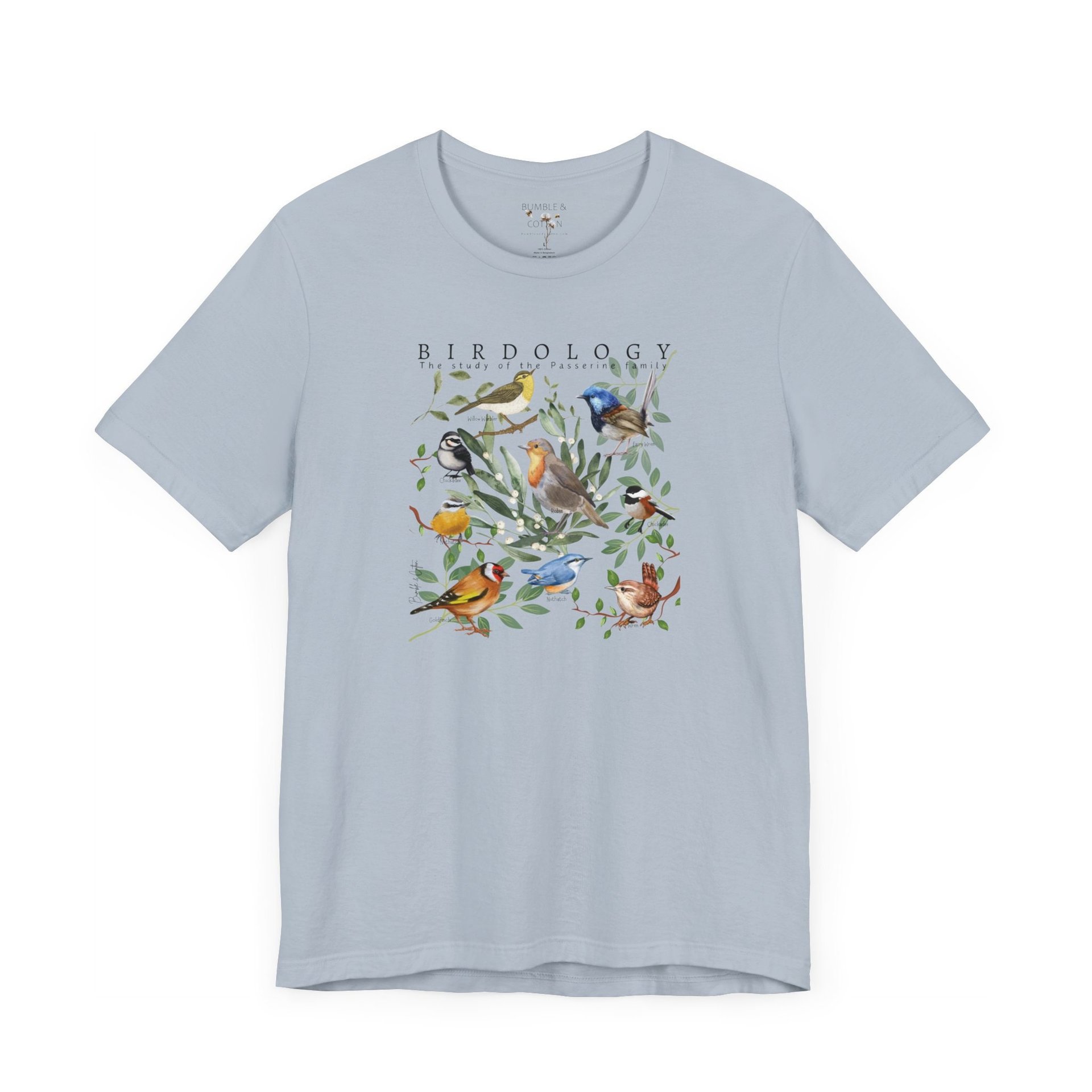 BIRDOLOGY Tee Shirt || Passerine Bird T-Shirt || Study of Birds T-shirt || Gender Neutral Gift