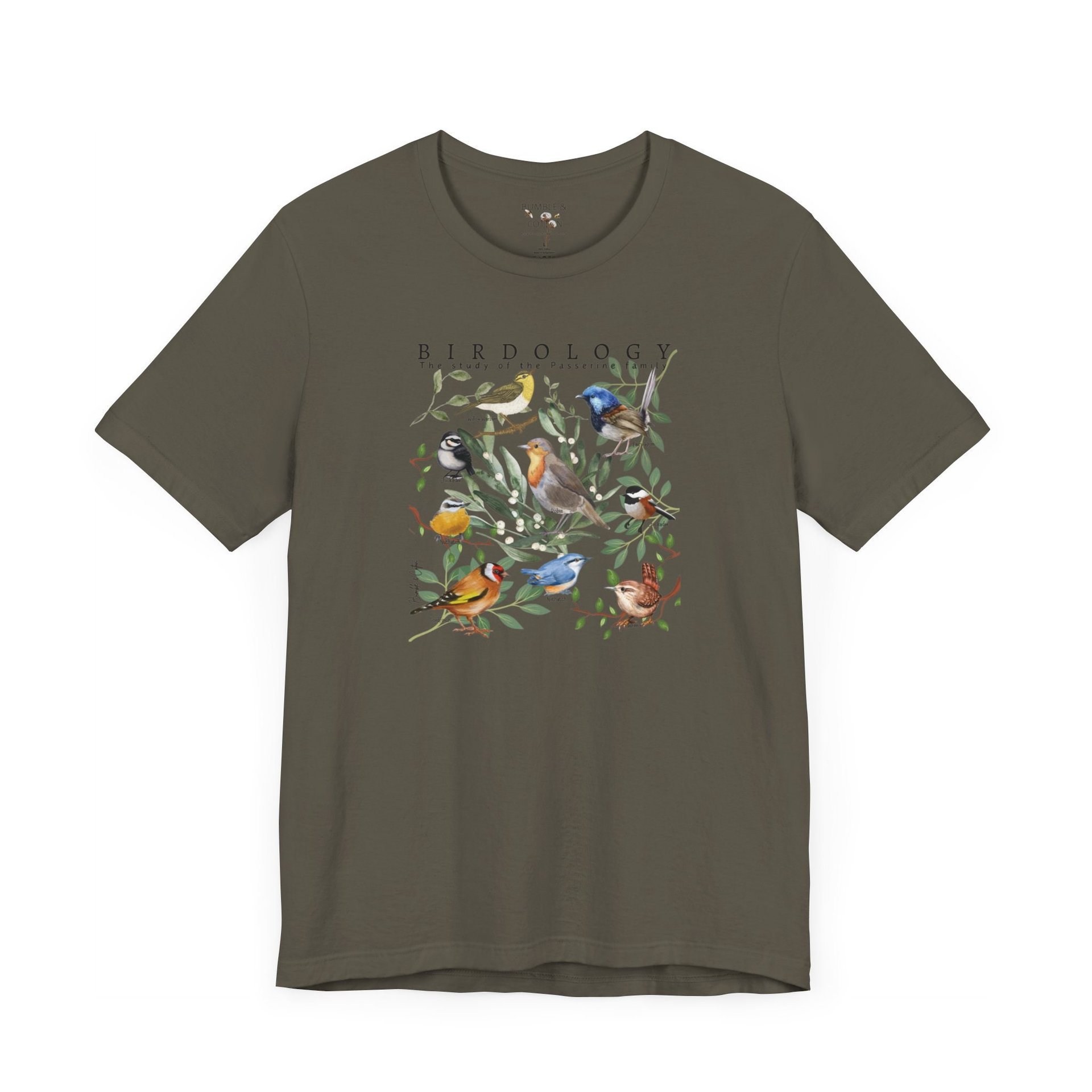 BIRDOLOGY Tee Shirt || Passerine Bird T-Shirt || Study of Birds T-shirt || Gender Neutral Gift