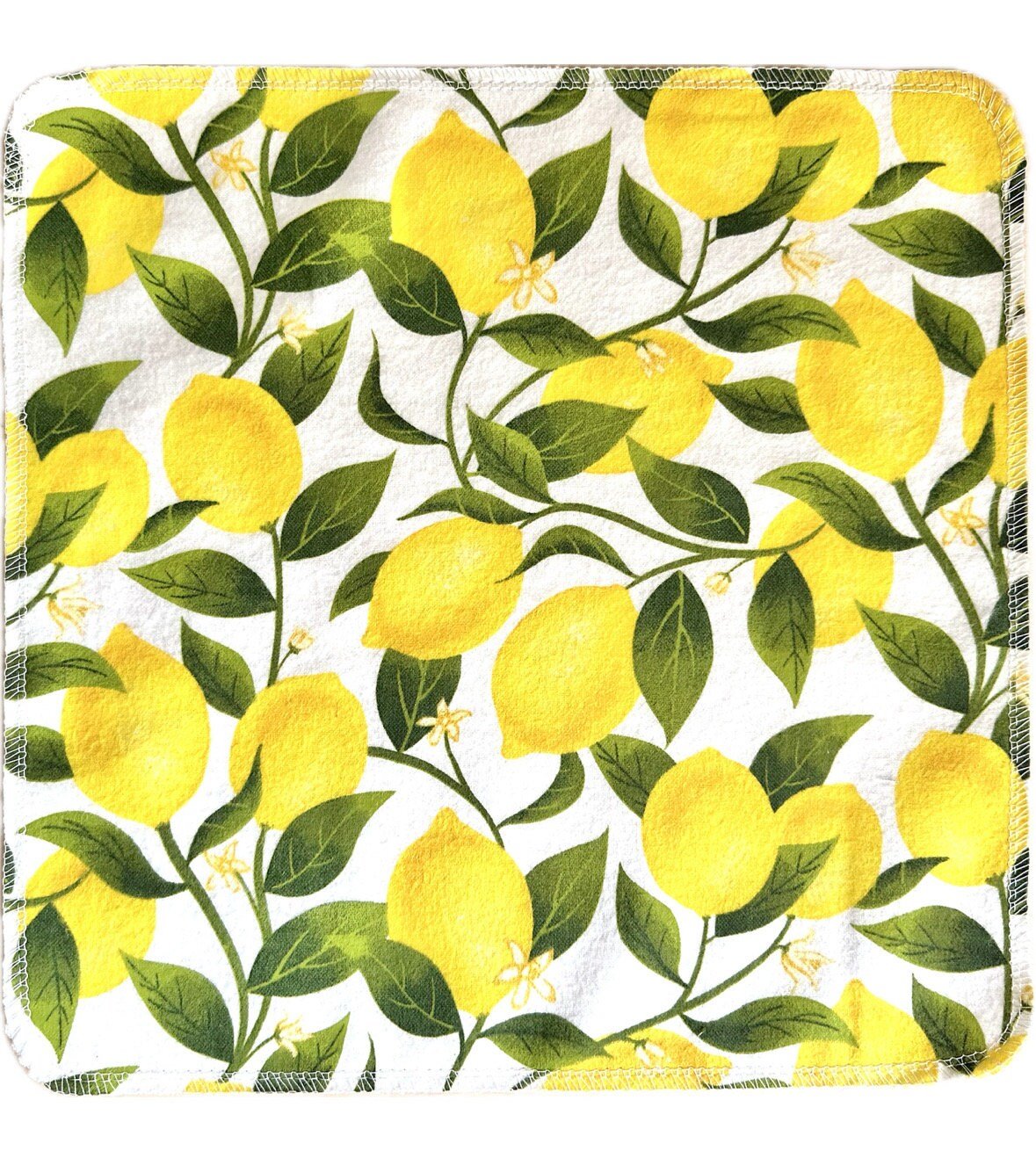 Lemon Paperless Towels || Unpaper Towels 12x12 || Lemon Lover Gift || Eco Kitchen Reusables