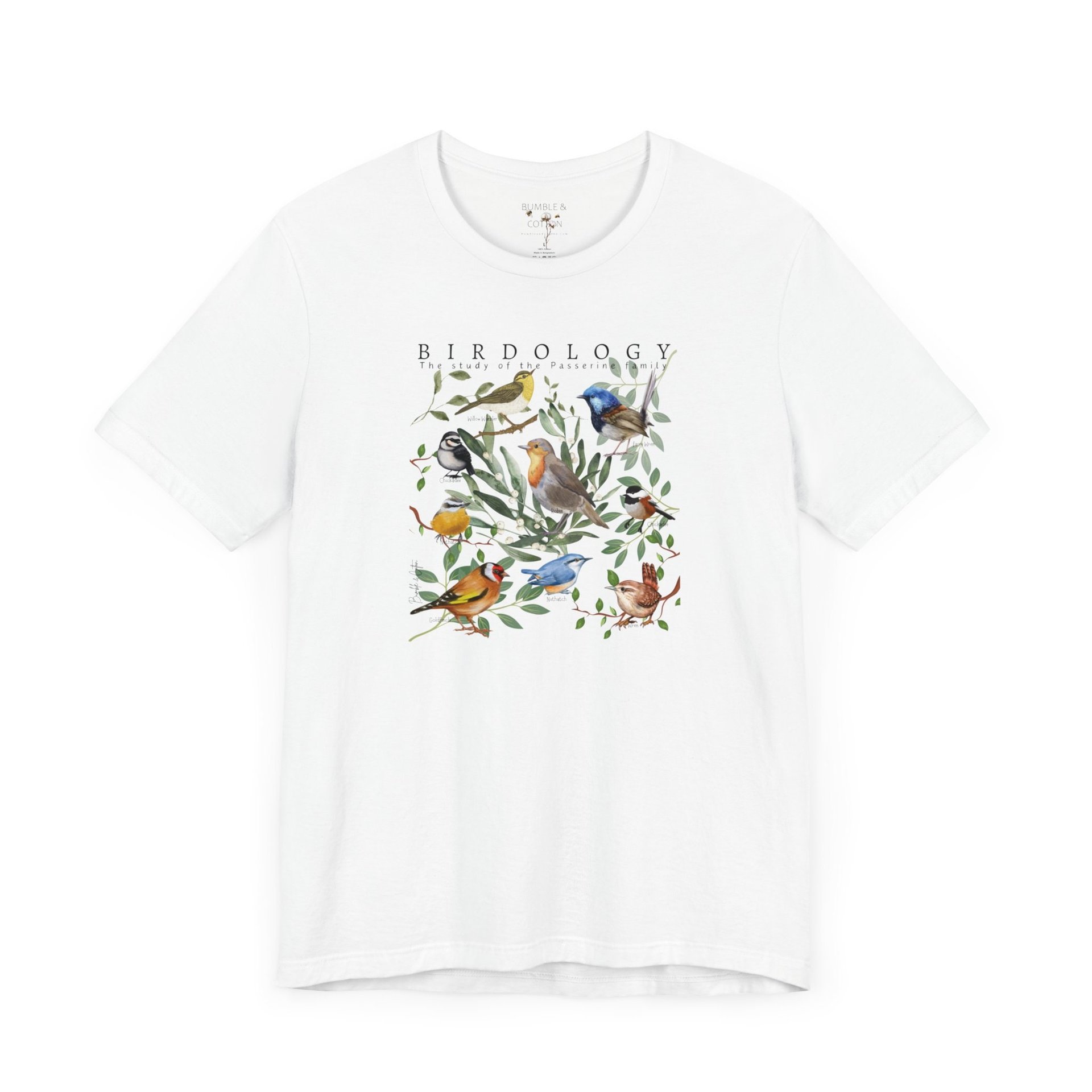 BIRDOLOGY Tee Shirt || Passerine Bird T-Shirt || Study of Birds T-shirt || Gender Neutral Gift