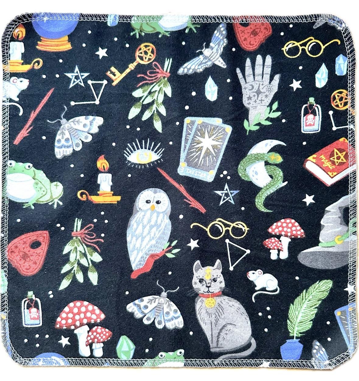 Spooky Magic Trio Paperless Towels || Unpaper Towels || Zero Waste Halloween Kitchen Gift