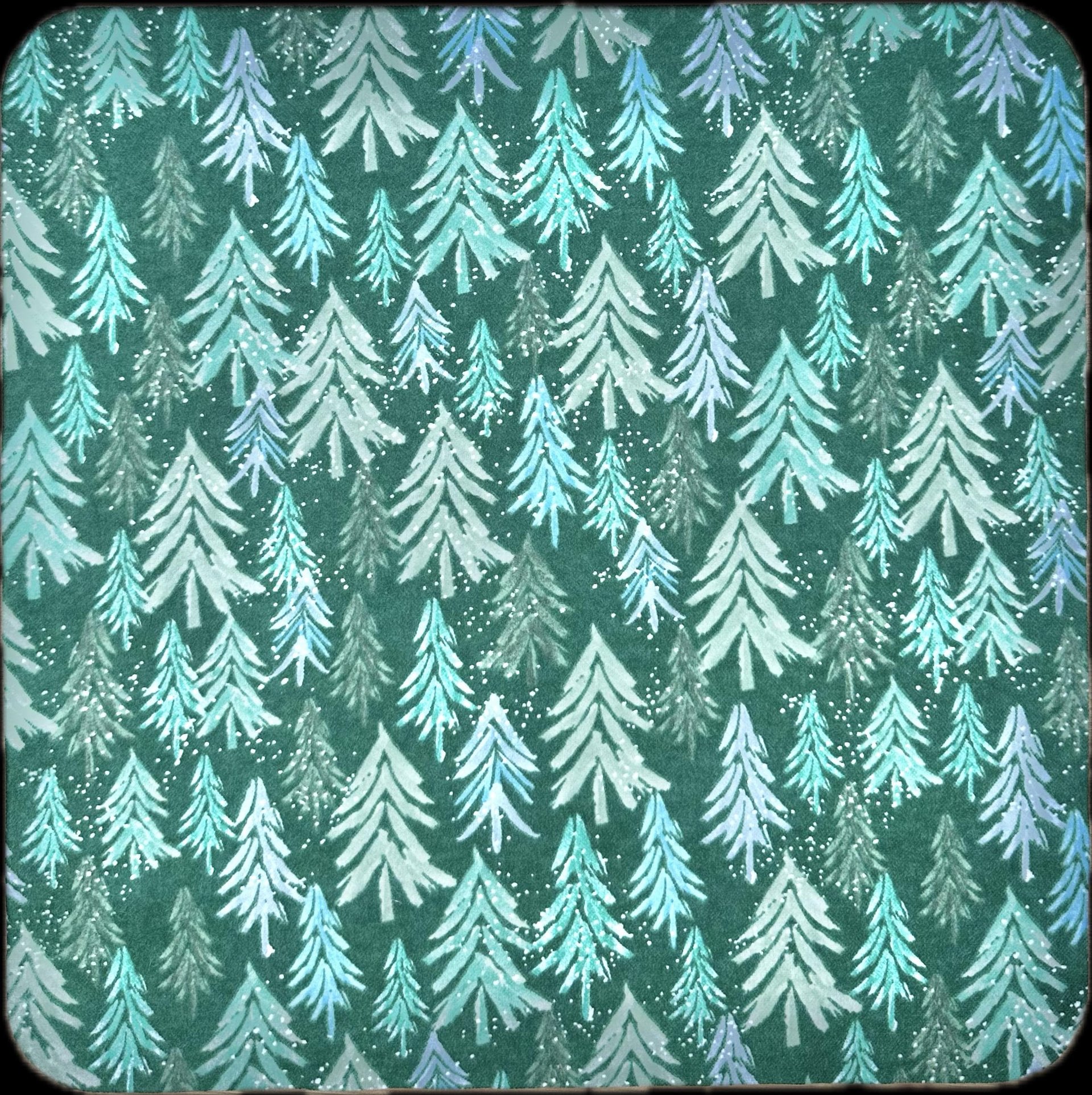 Painted Pine Trees Paperless Towels || Eco Sustainable Kitchen Gift || Unpaper Towels 12x12 Sheets