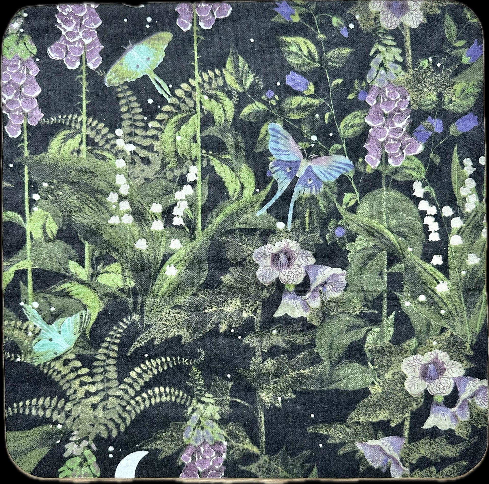 Luna Moth Garden Paperless Towels || Unpaper Towels || Eco-Friendly Gift || 12x12 Sheets