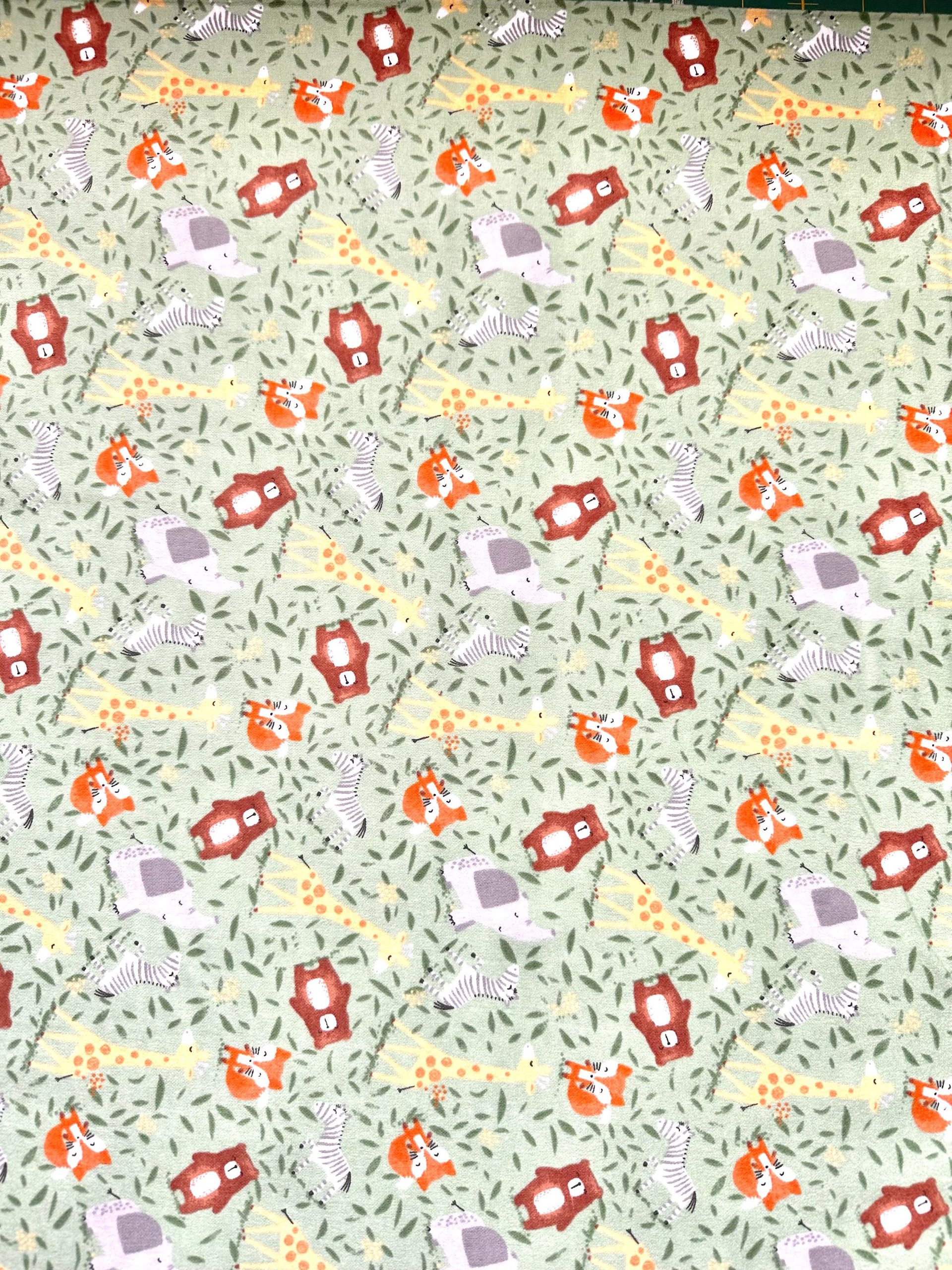 Save the Earth Animal Flannel || Flannel Yardage 