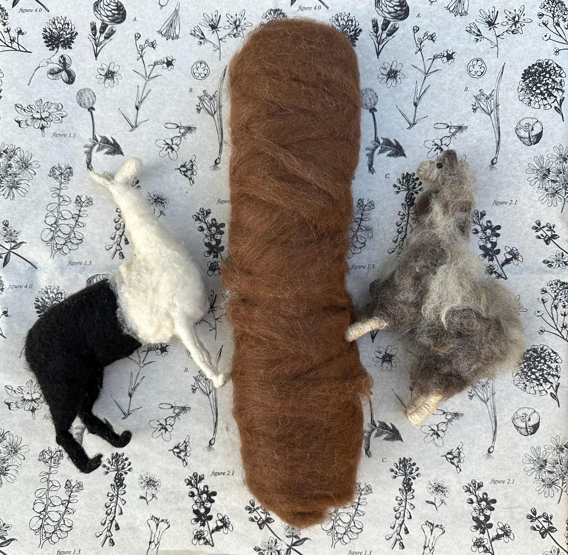 Llama Roving || processed & ready to spin 