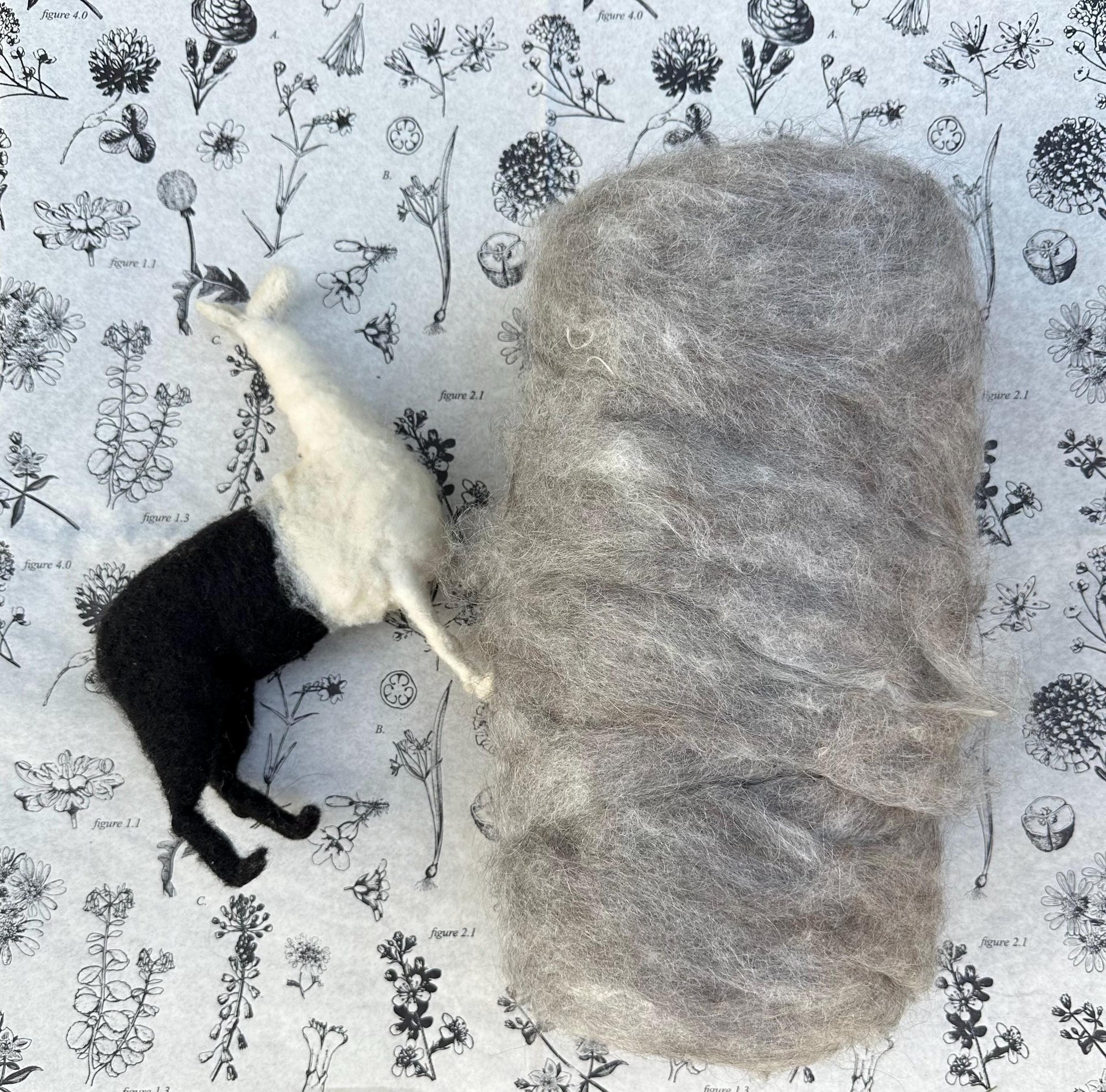 Llama Roving || processed & ready to spin 